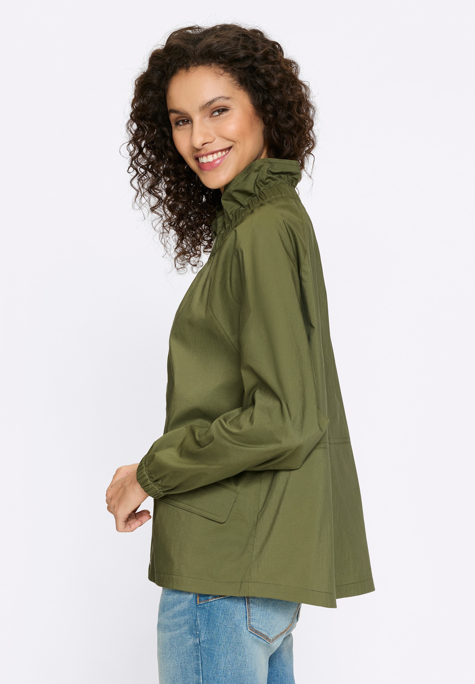 heine Blusenblazer »Blouson Blusenjacke mit Stehkragen«