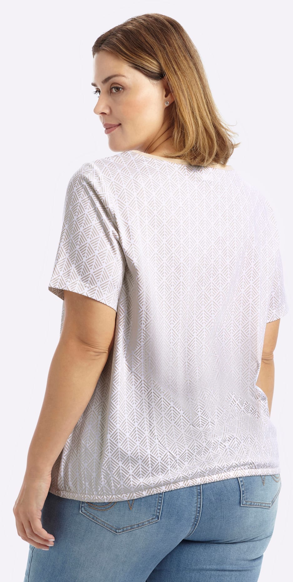 Sheego Rundhalsshirt »Halbarmshirt« 1