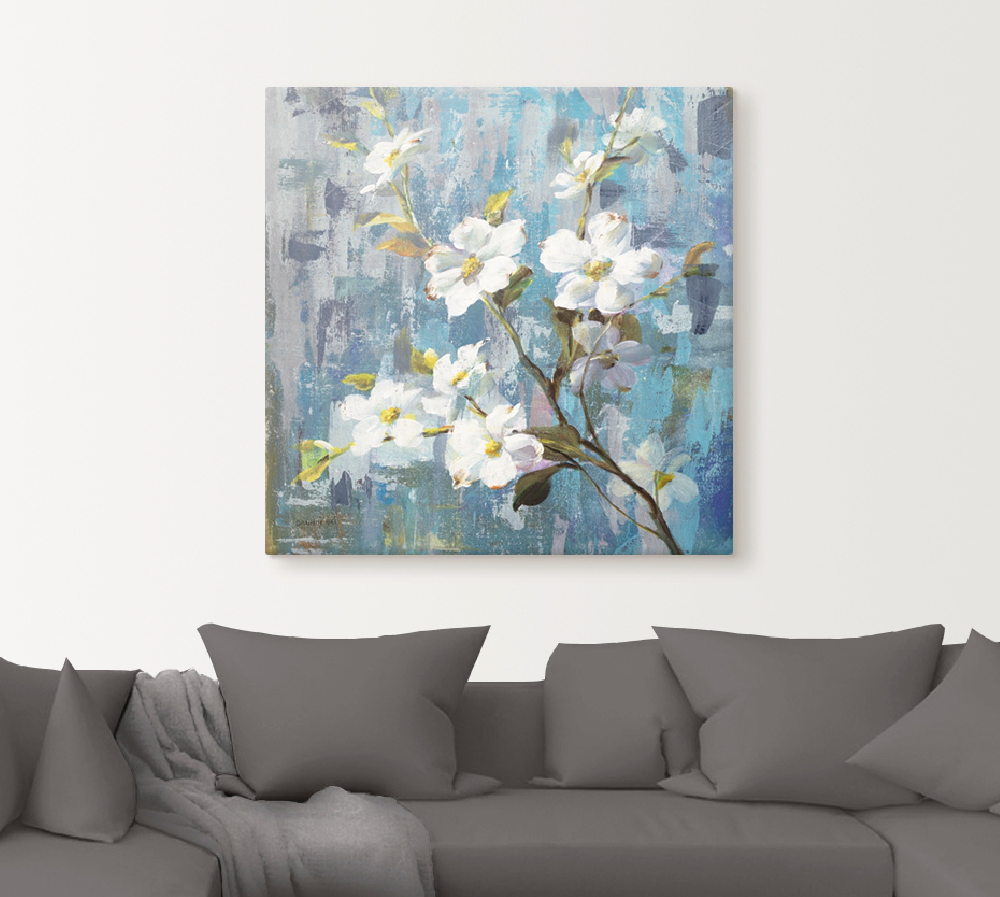 Artland Leinwandbild »Wundervolle Magnolie II« Blumen 1 Stk. tlg. auf Holzrahmen gespannt