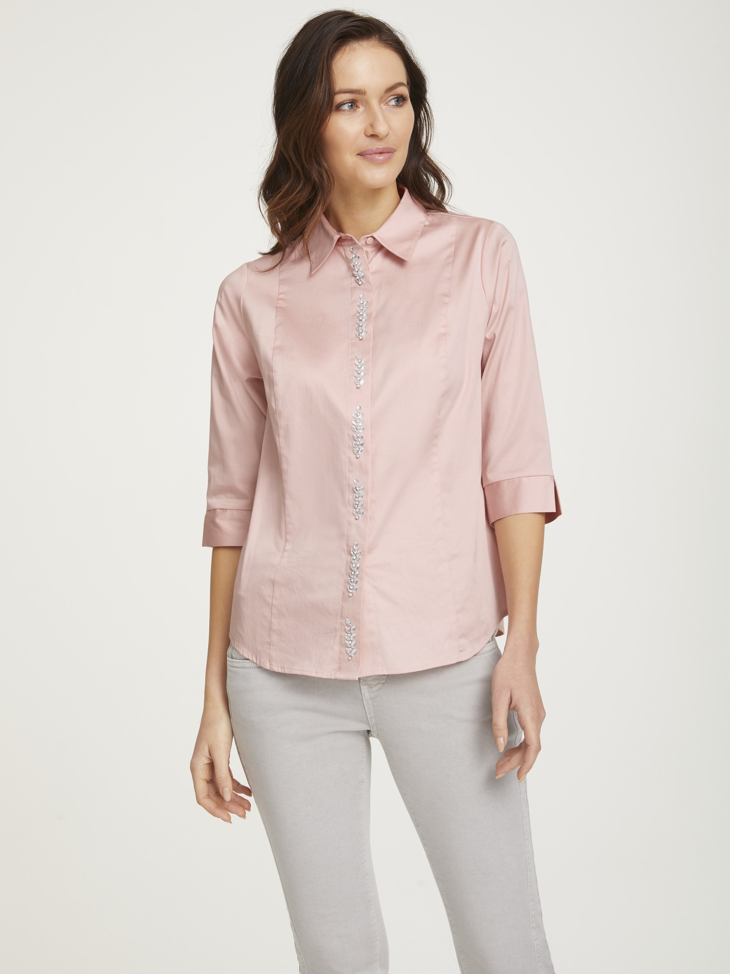 RICK CARDONA by Heine Hemdbluse, mit Schmuckdetails