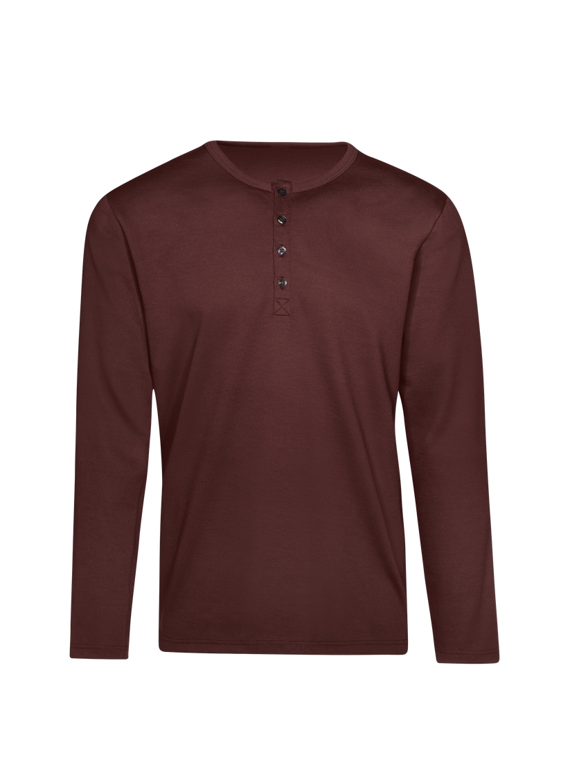 Trigema Longsleeve »TRIGEMA Langarmshirt mit Knopfleiste«, (1 tlg.)