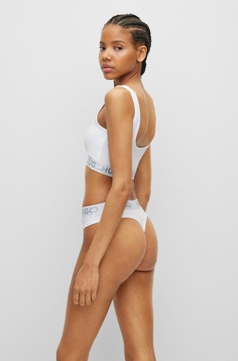 HUGO Underwear Bralette-BH »BRALETTE SPORTY LOGO«, mit elastischem Bund