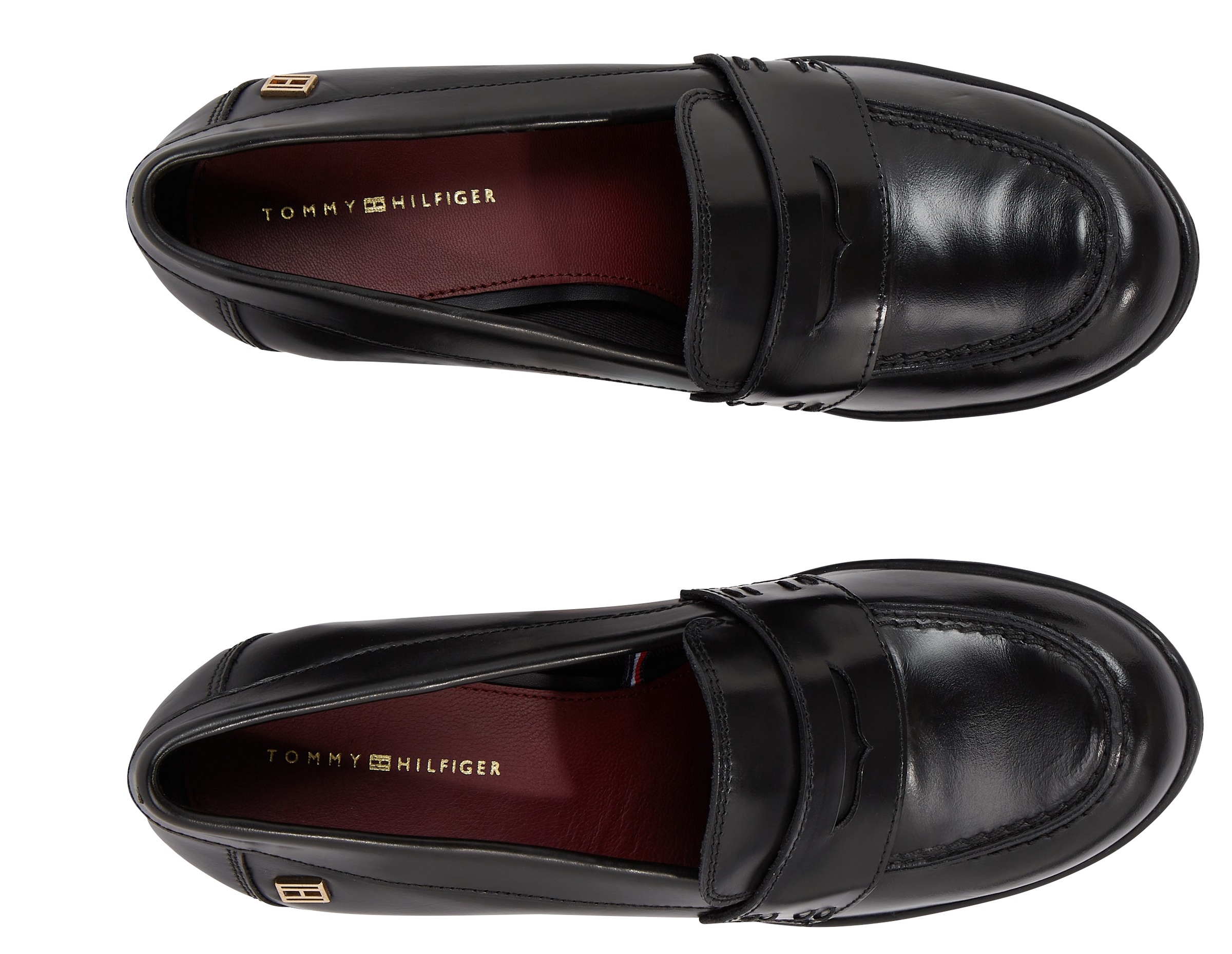 Tommy Hilfiger High-Heel-Pumps »TOMMY ESSENTIAL LOAFER PUMP«, mit modischem Zierriegel