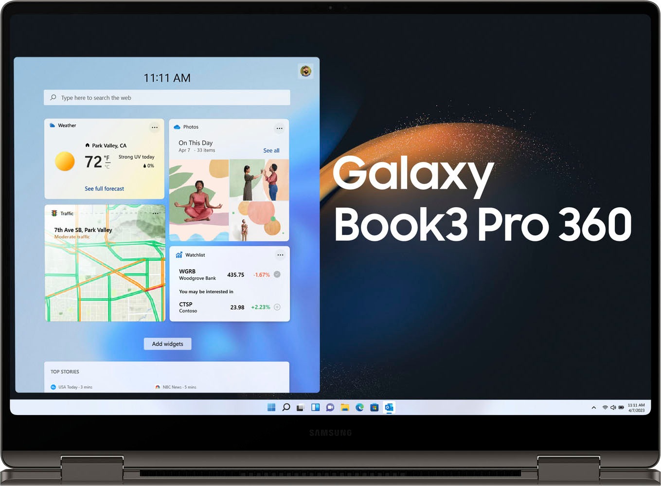 Samsung Notebook »Galaxy Book3 Pro 360«, 40,62 cm, / 16 Zoll, Intel, Core i7, Iris Xe Graphics, 512 GB SSD