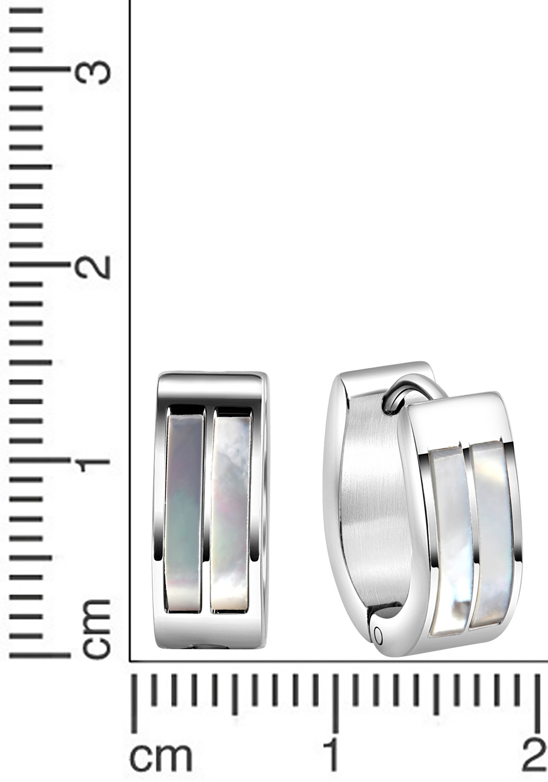 Firetti Paar Creolen »Schmuck Geschenk Oval«, mit Perlmutt