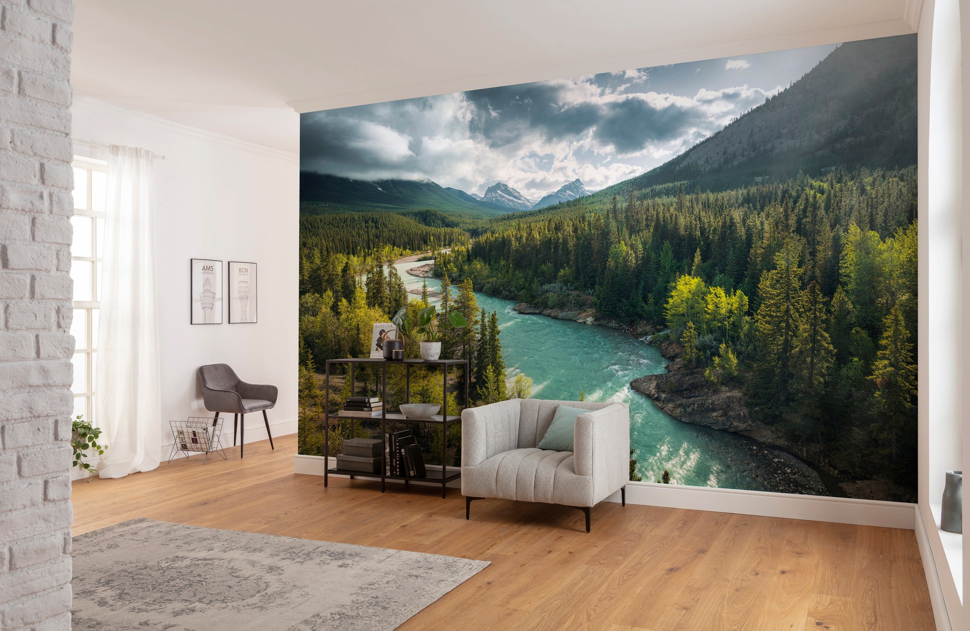 Komar Vliestapete »Digitaldruck Vlies - Wild Canada - Größe 450 x 280 cm«, bedruckt, Wohnzimmer, Schlafzimmer