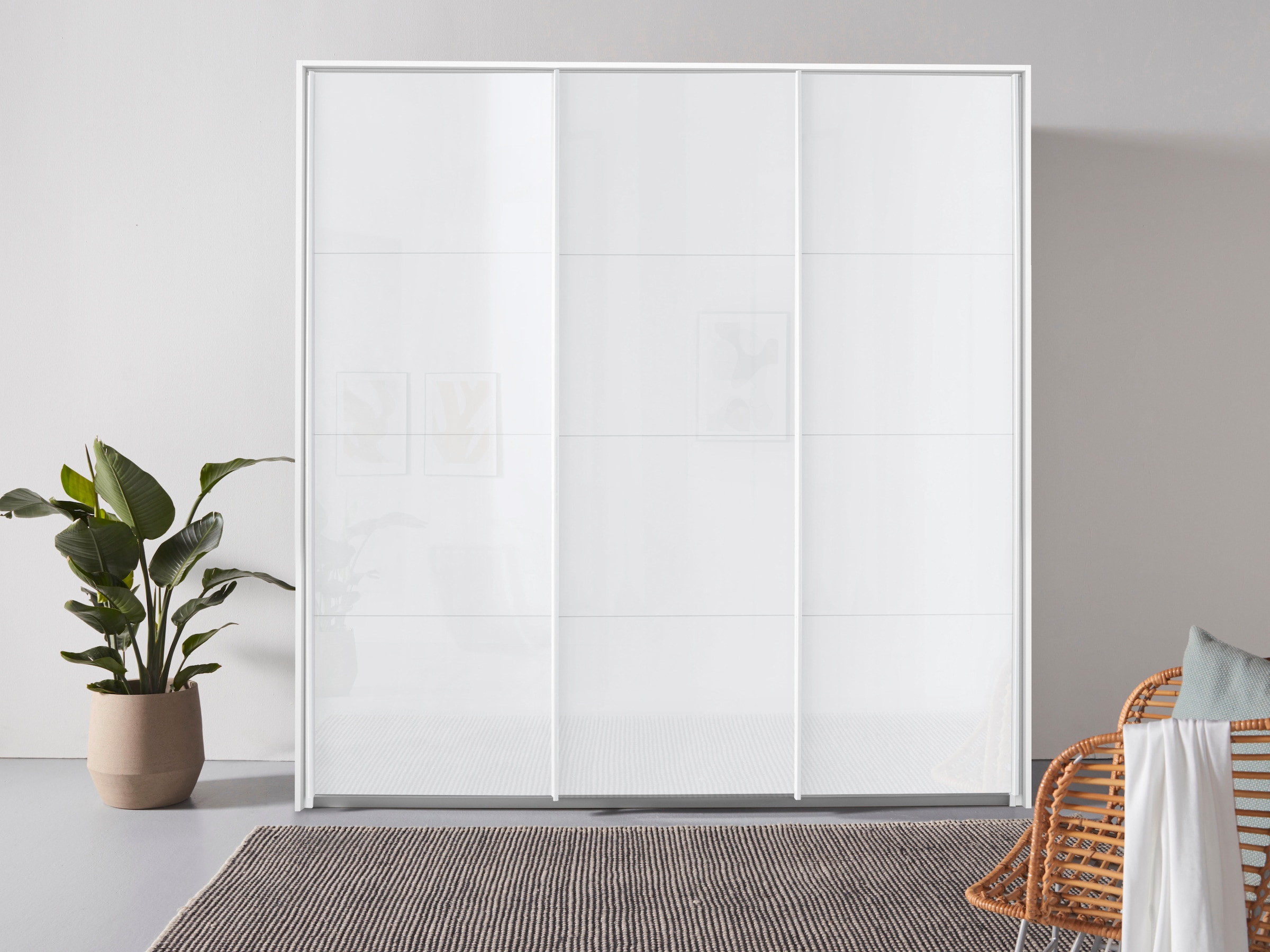 OTTO home Kleiderschrank »Mehrzweckschrank Aktenschrank Möbel Mietswohnung Schlafzimmer OTELI« Breiten 211/278/323/368 cm Höhen 214/233 cm,  inkl. Passepartout optional mit Beleuchtung MADE IN GERMANY