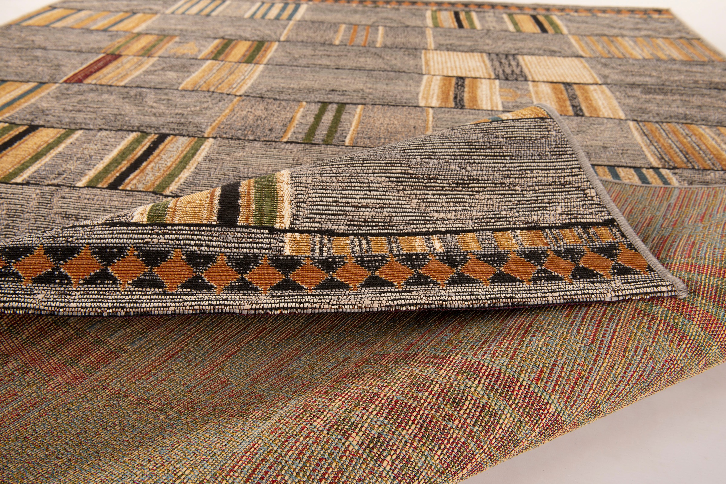 Gino Falcone Teppich »Outdoor-Africa 40«, rechteckig, 5 mm Höhe, Flachgewebe, In- und Outdoor geeignet, Wohnzimmer