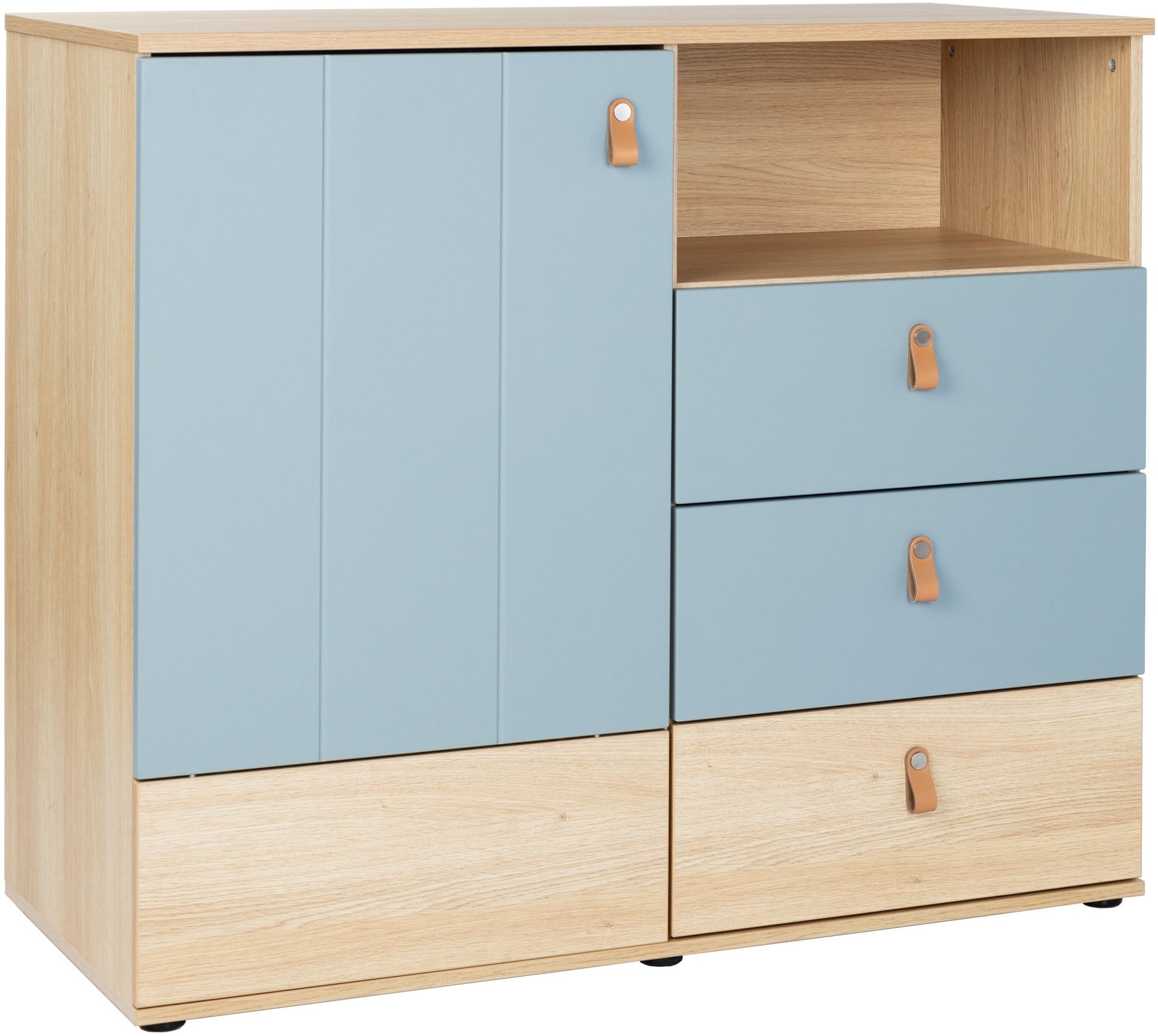 arthur berndt Babymöbel-Set »Babyzimmer-Set »Roofy« 2-teilig«, (Spar-Set, 2 tlg., Babymöbel-Set »Roofy« Kinderbett und Wickelkommode)