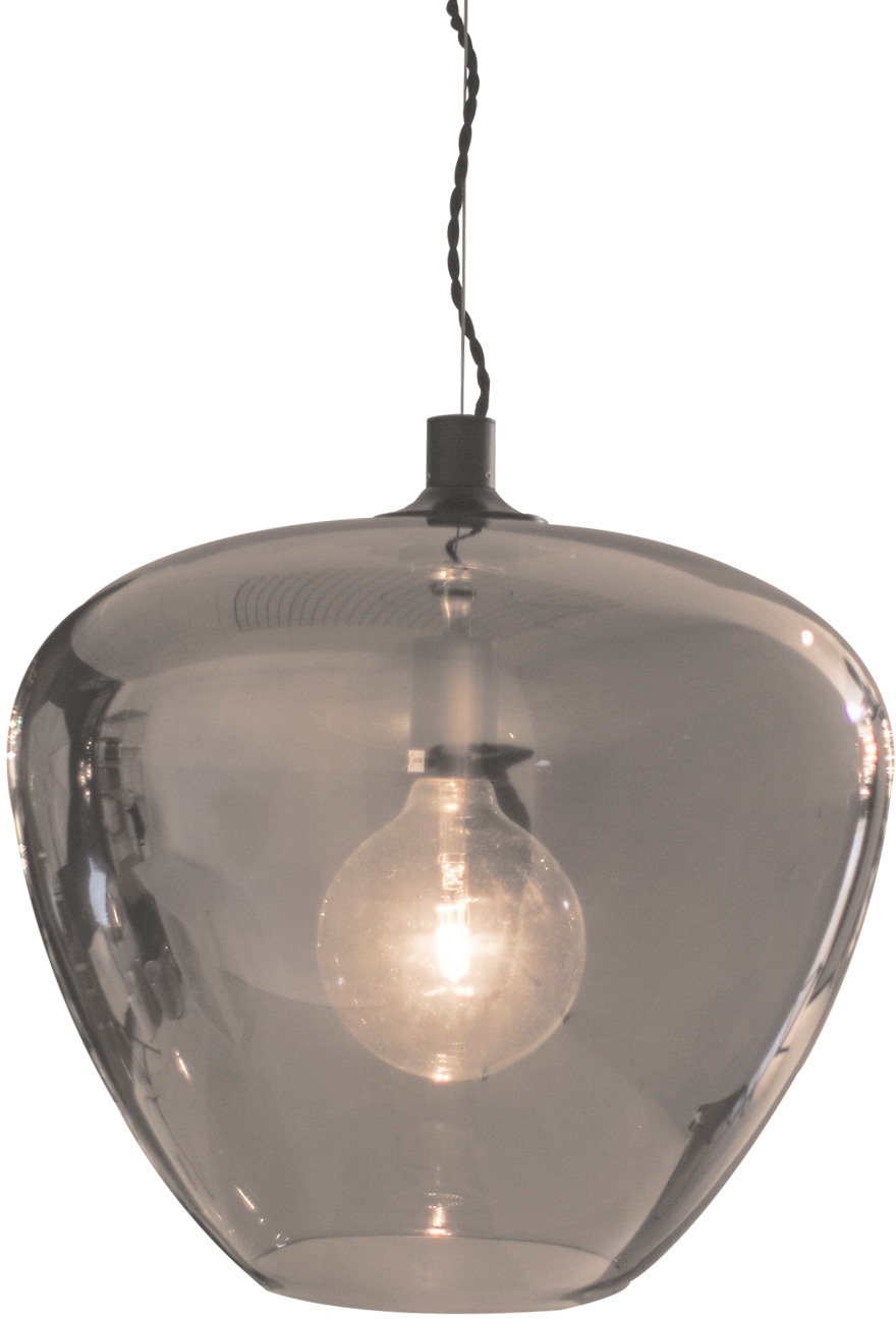 By Rydens Pendelleuchte »Bellissimo«, 1 flammig, Leuchtmittel E27 | ohne Leuchtmittel, Pendelleuchte mit großem Glasschirm, Ø 40 cm