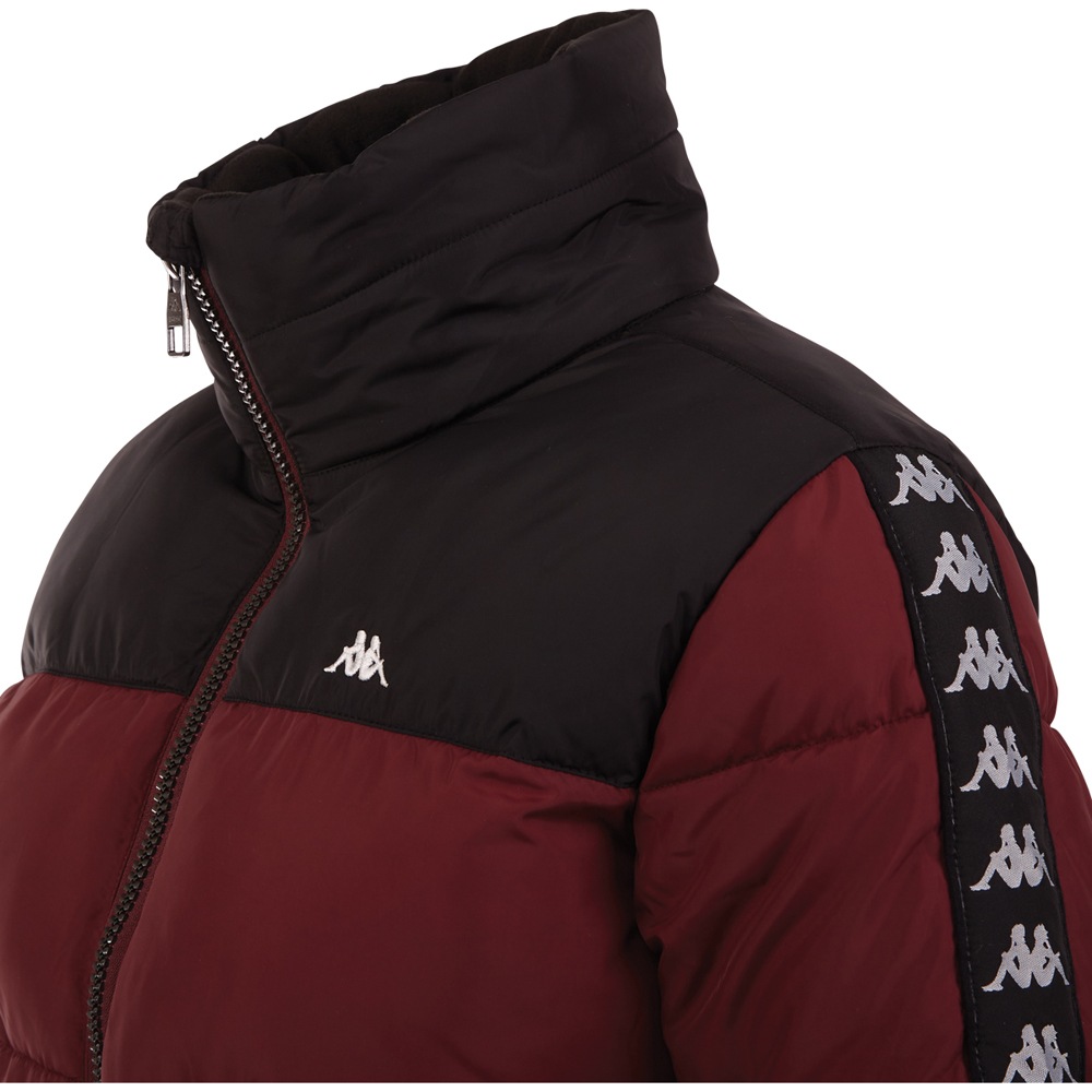 Kappa Steppjacke, ohne Kapuze, - mit hochwertigem Jacquard Logoband an den Ärmeln