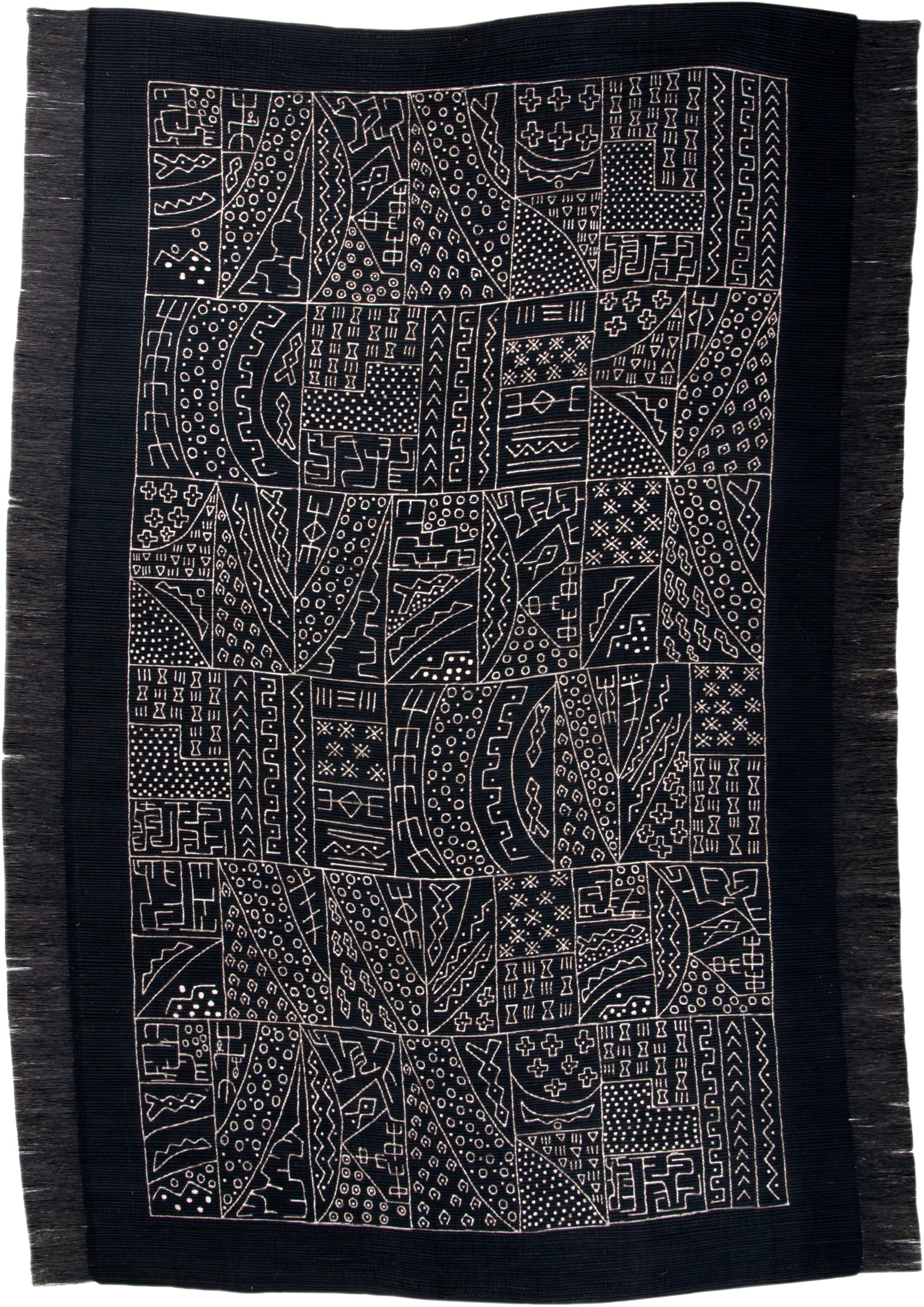 DIE HAUSKUNST Teppich »Taama«, rechteckig, 4 mm Höhe, Flachgewebe, handgewebt, mit Fransen