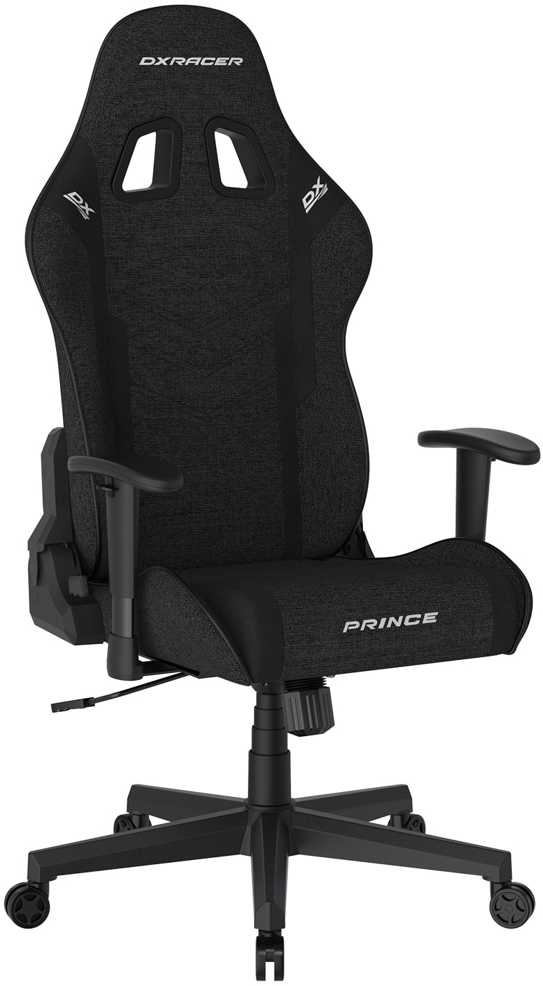 DXRacer Gaming-Stuhl »Prince Gaming Chair Regular L, Wasserabweisender Stoffbezug, schwarz«