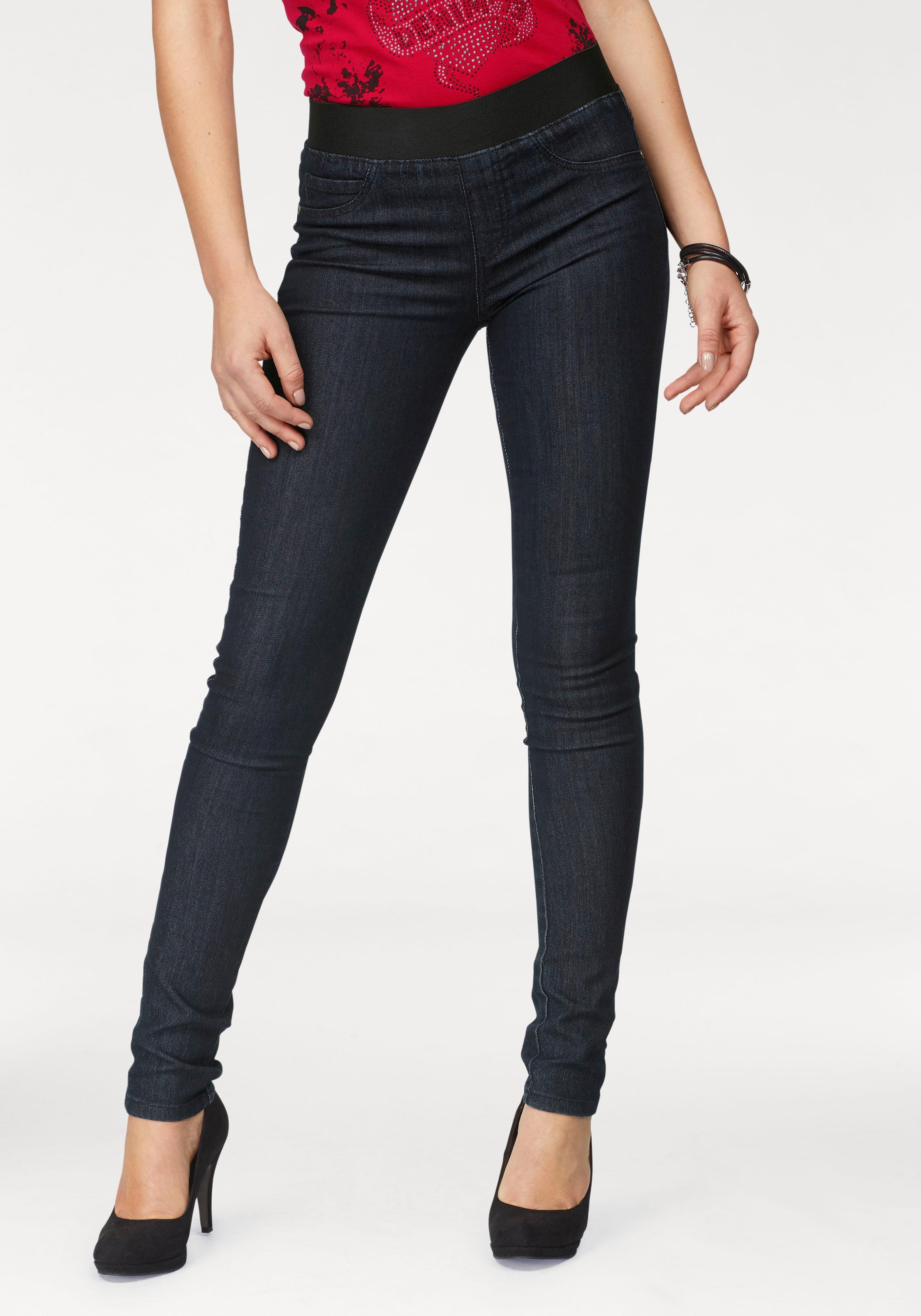 Arizona Skinny-fit-Jeans, Mid Waist Comfort-Stretch