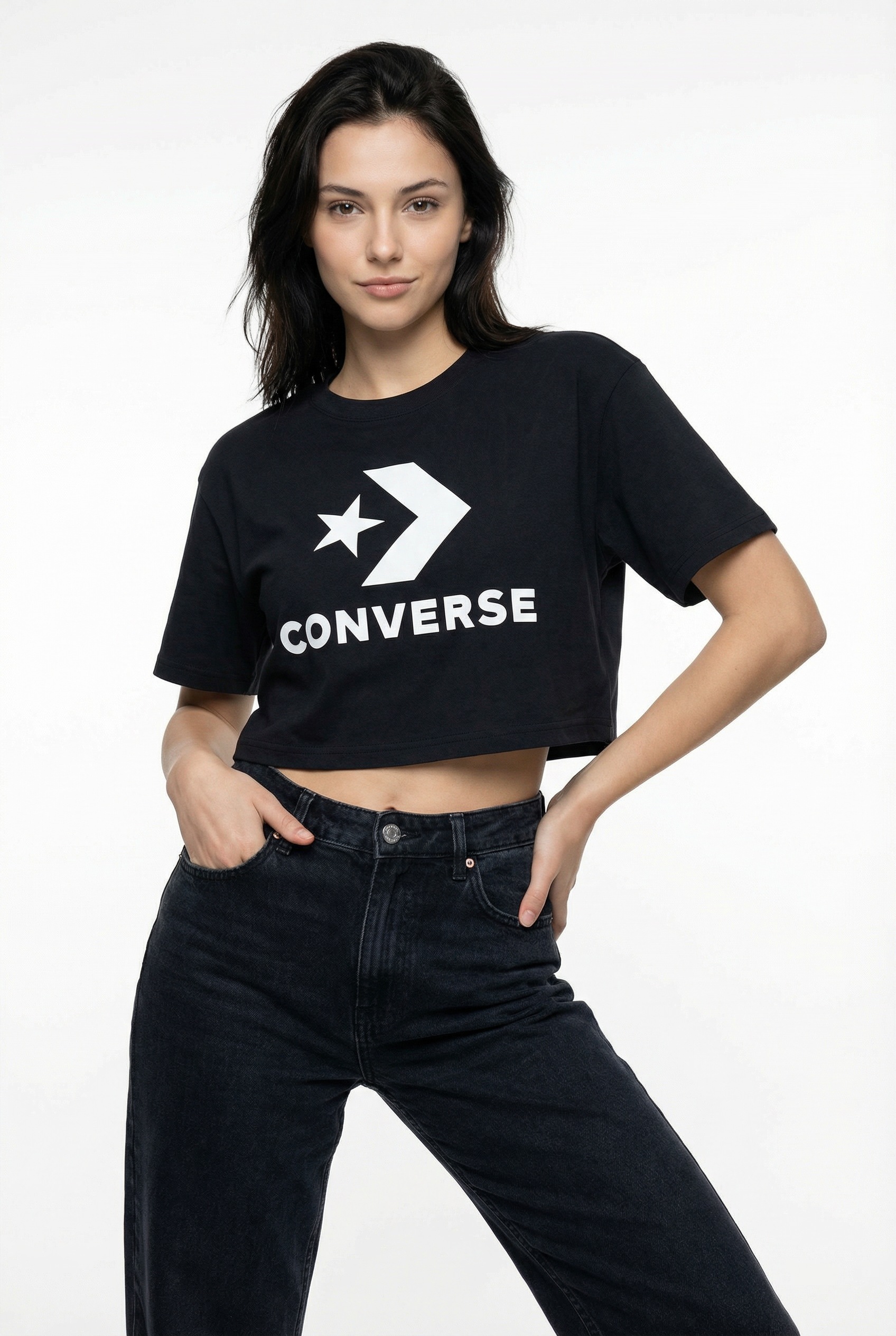 Converse T-Shirt »STAR CHEVRON SPORTY TEE« sportlicher Stil, Kurzarm, für sportliche Aktivitäten und Freizeit
