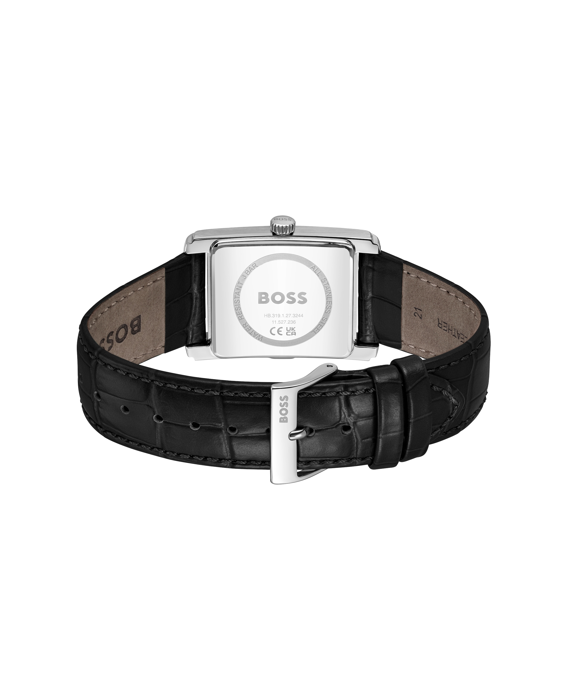 BOSS Quarzuhr »PRINCIPLE DRESS« Armbanduhr, Damenuhr, Herrenuhr, Lederarmband, analog, Tag