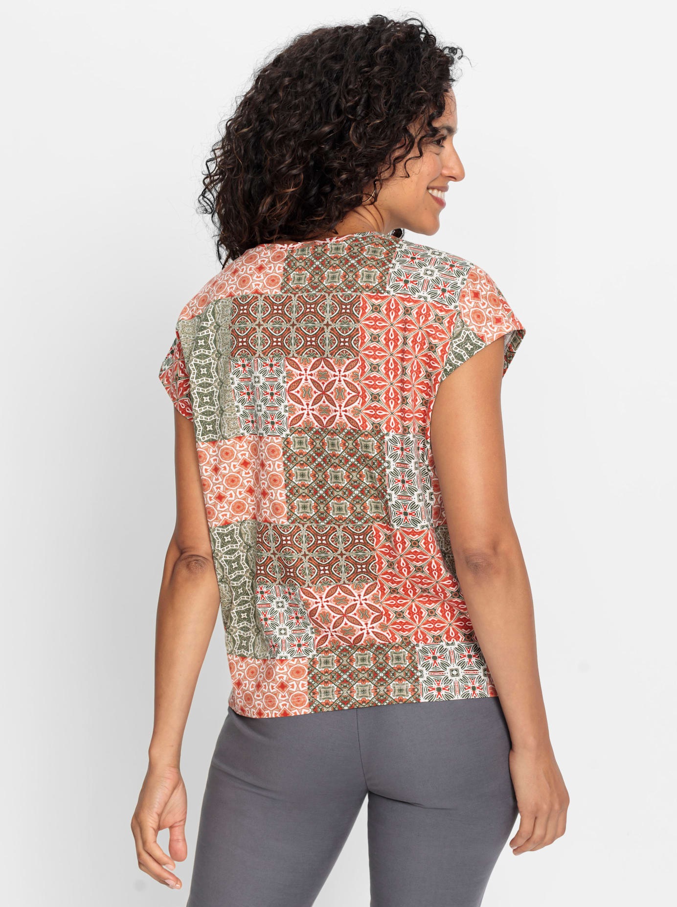 Inspirationen Rundhalsshirt »Rundhals-Shirt«, (1 tlg.)