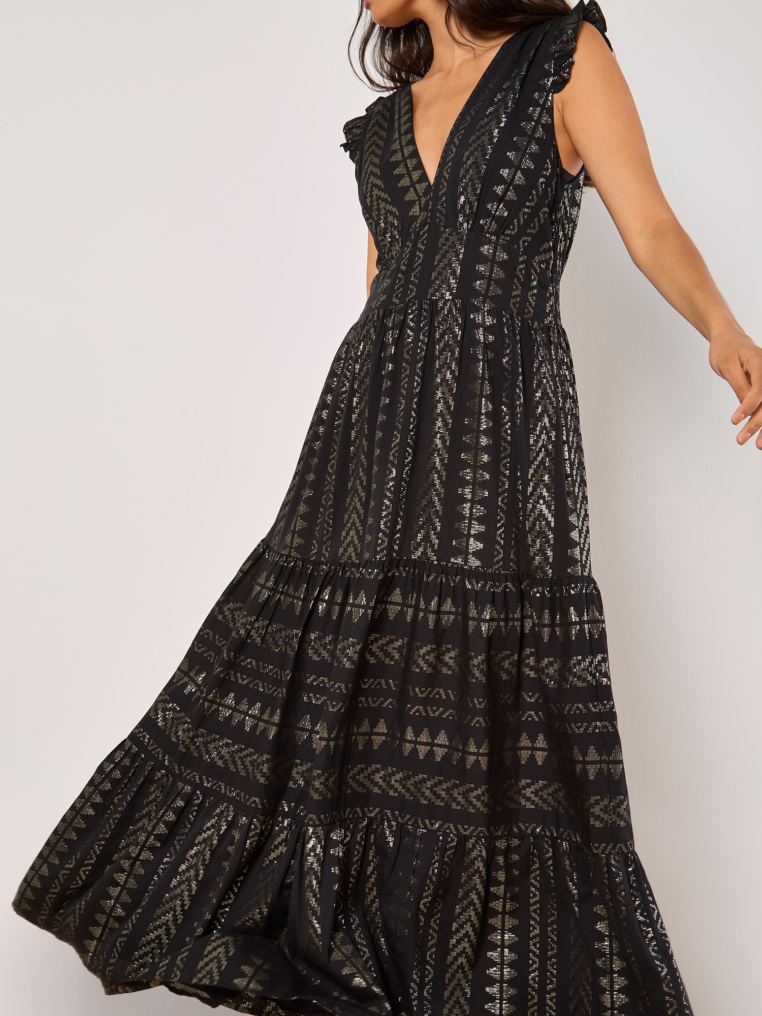 Apricot Maxikleid »Maxikleid« mit Rüschenärmeln