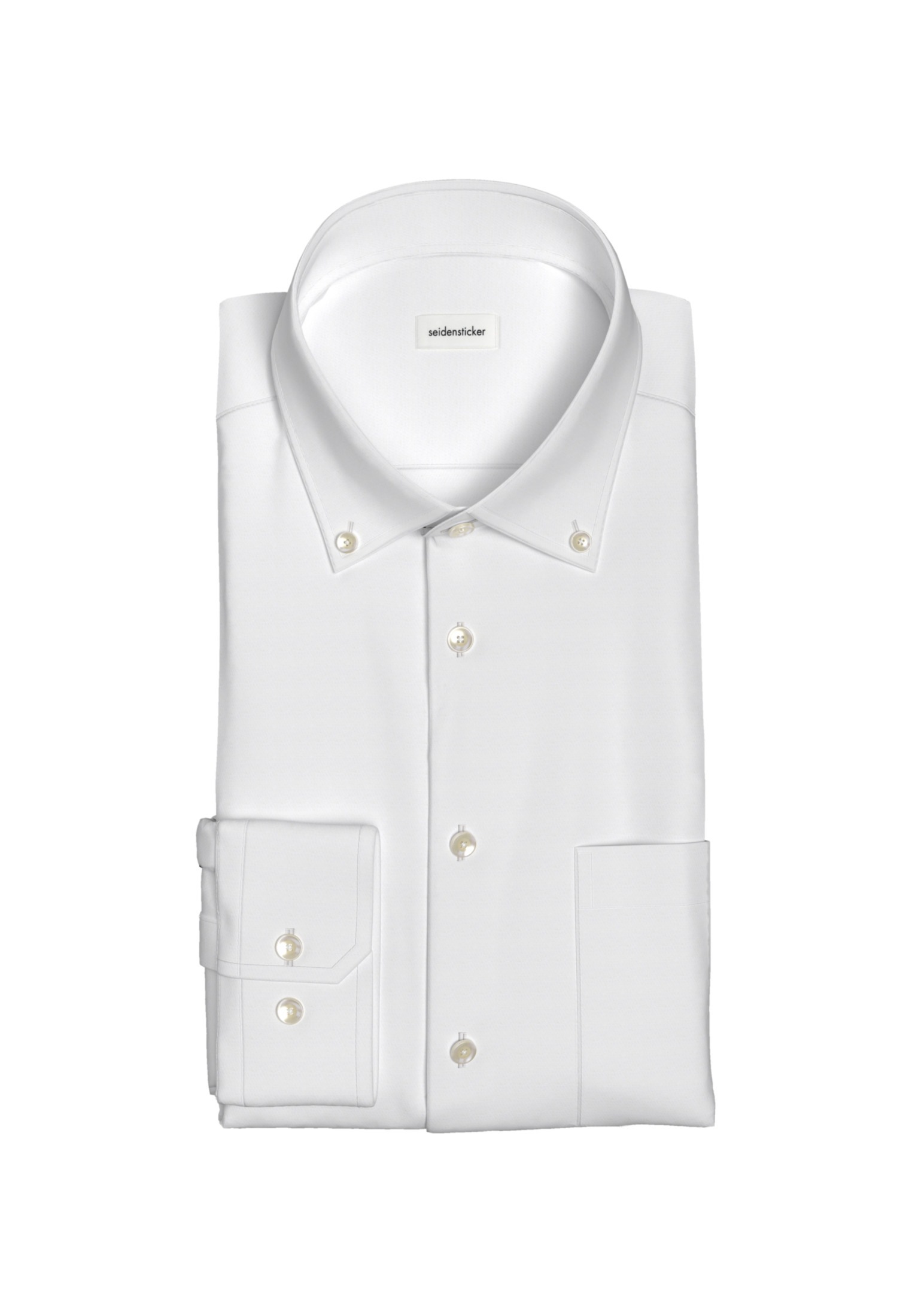 seidensticker Businesshemd »Comfort«, Comfort Langarm Button-Down-Kragen Uni