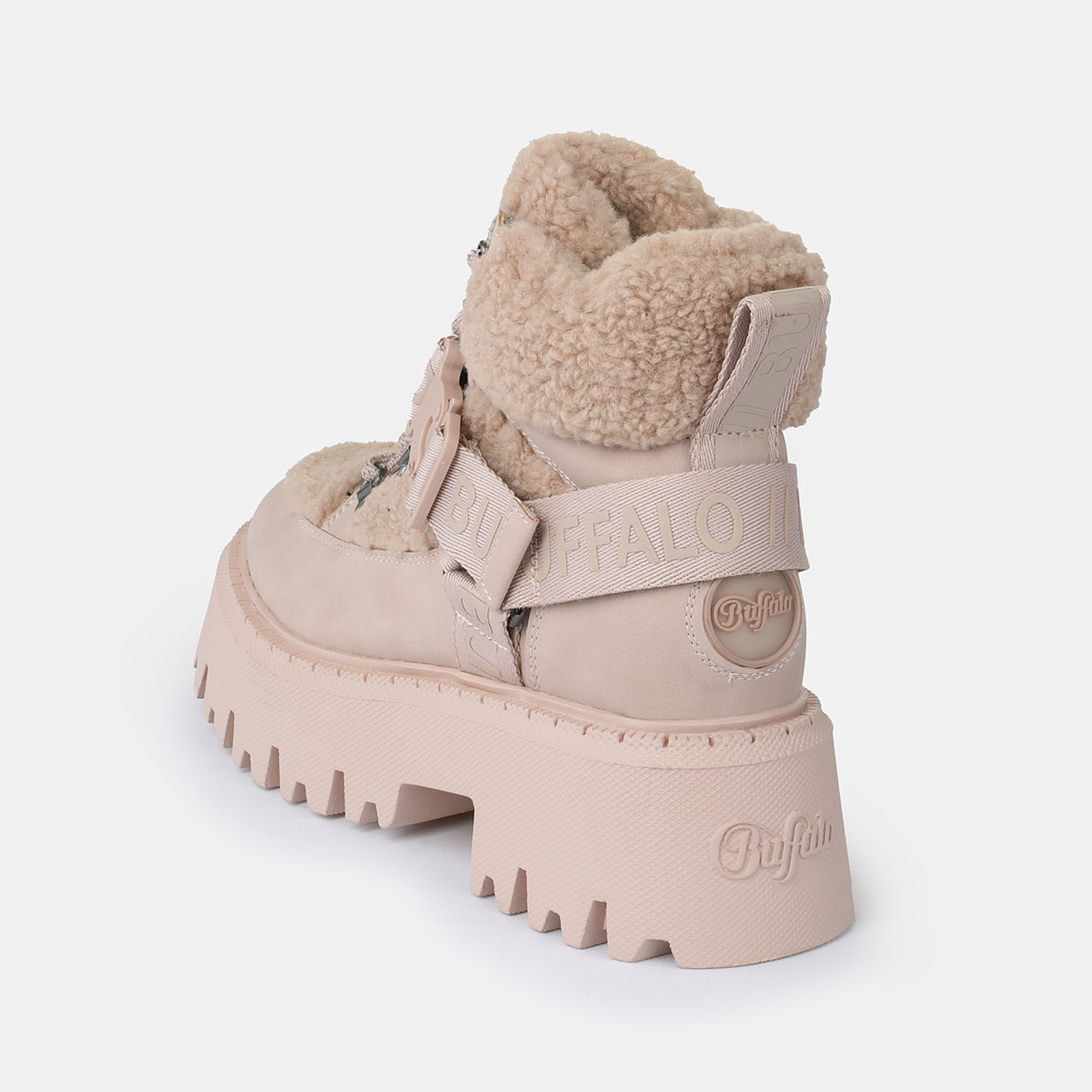 Buffalo Winterboots  Plateauboots, trendy Stiefelette, Schnürboots mit Fellimitat