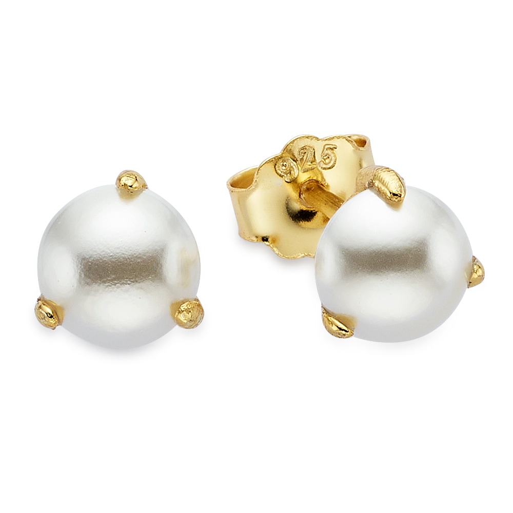 Aniston JEWELRY & WATCHES Paar Ohrstecker »Schmuck Geschenk Silberohrstecker« mit Muschelkernperle (synth.)