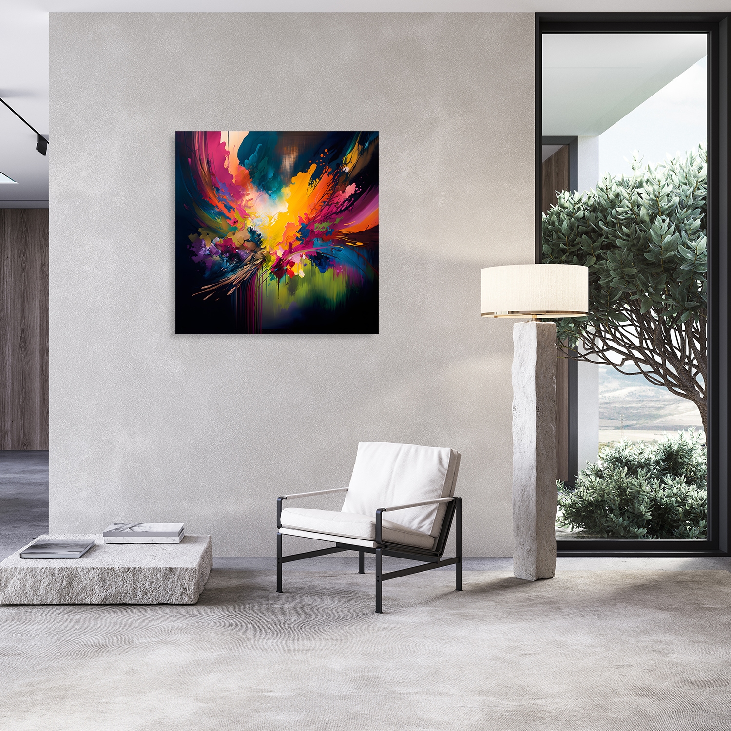 Affengeilebilder Leinwandbild »Color Explosion by Nilo auf Keilrahmen gespannt« 1 Stk. tlg. Kunstdruck Wandbild Bild in verschiedenen Formaten