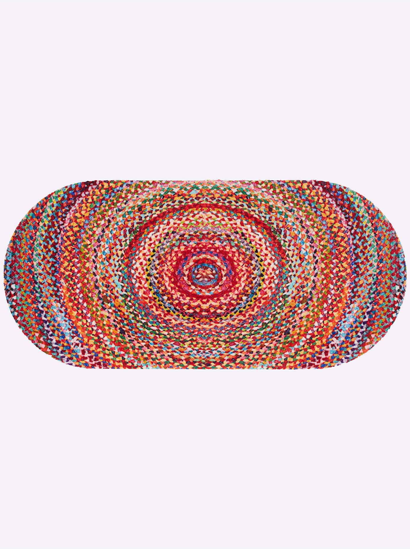 Fußmatteoval7mmHöhe in bunt