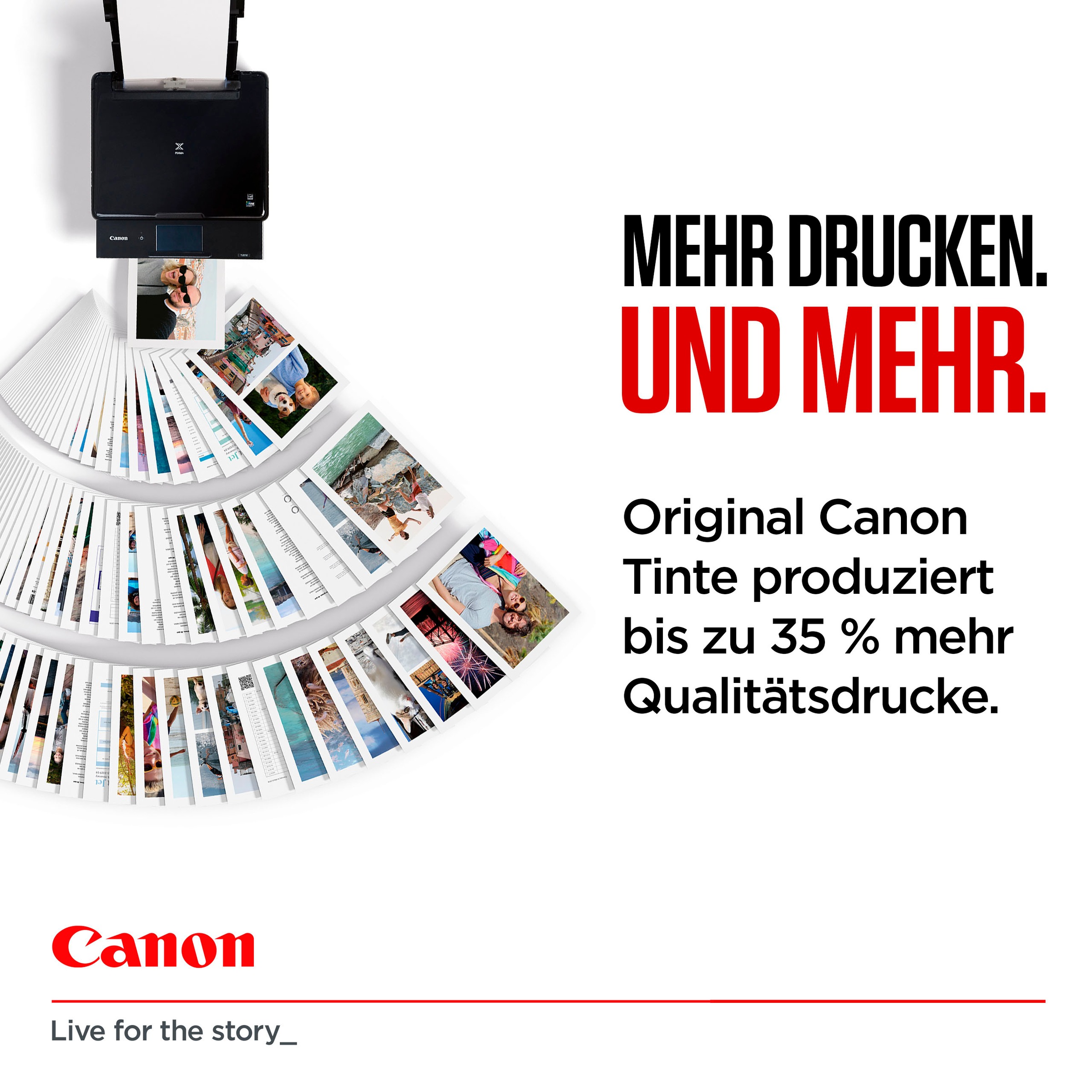 Canon Tintenpatrone »CLI-581XL BK/C/M/Y Tinte mit hoher Reichweite + Fotopapier Value Pack«