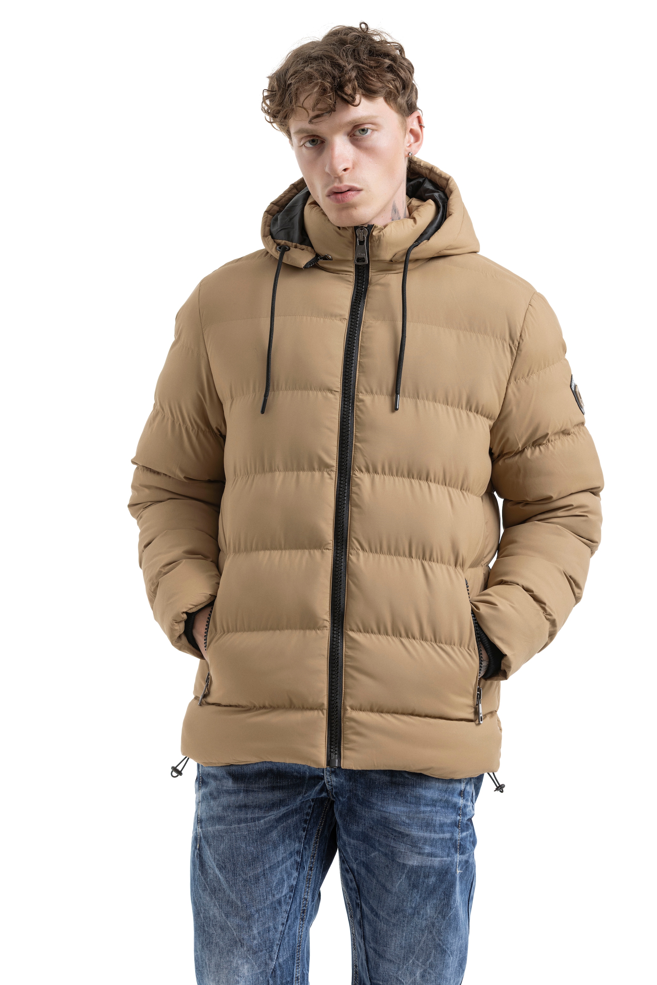 Cipo & Baxx Steppjacke mit Kapuze