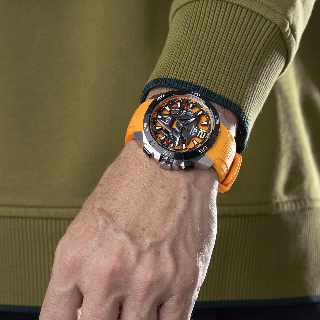 Lotus Chronograph »Vortex«, Quarzuhr, Armbanduhr, Herrenuhr, Tag, Stoppfunktion, Kautschukarmband