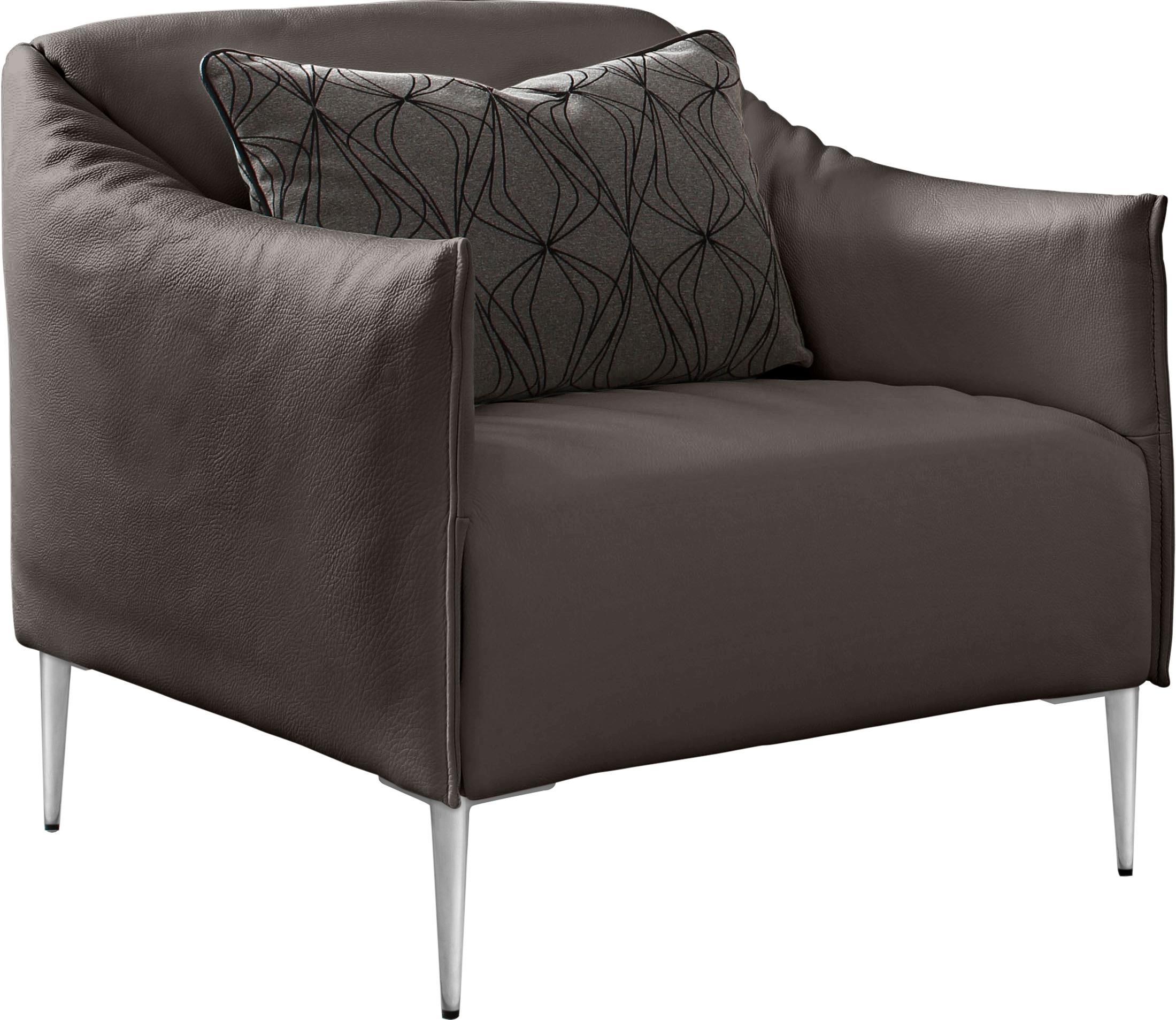 W.SCHILLIG Cocktailsessel »sally« mit Metallfüßen in Chrom glänzend