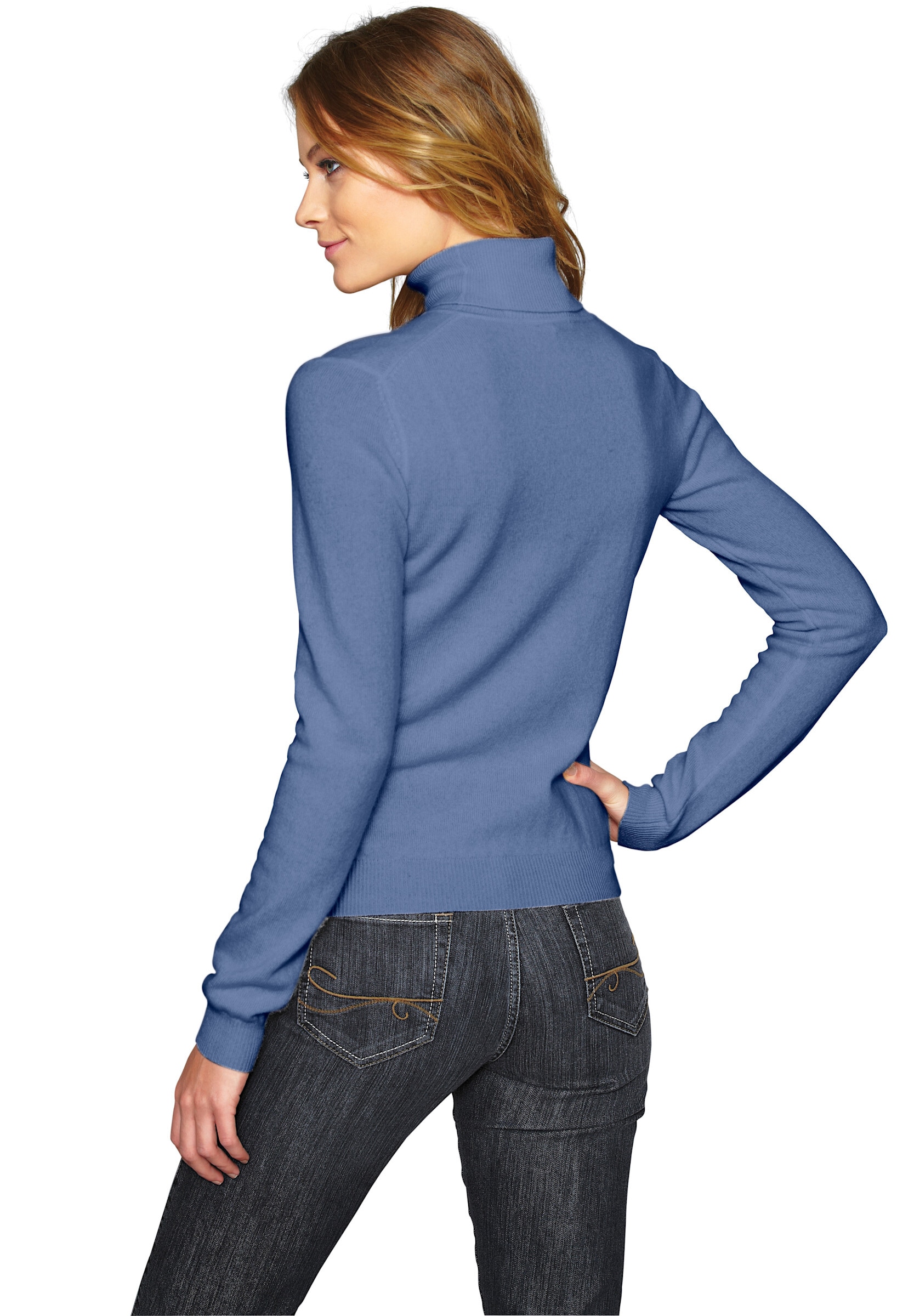 heine Longpullover »Rollkragenpullover Kaschmirpullover mit Rollkragen«