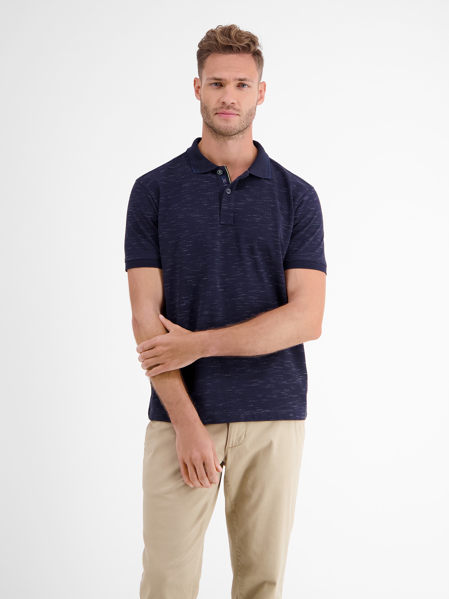 LERROS Poloshirt »LERROS Poloshirt in Two-Tone-Piqué«