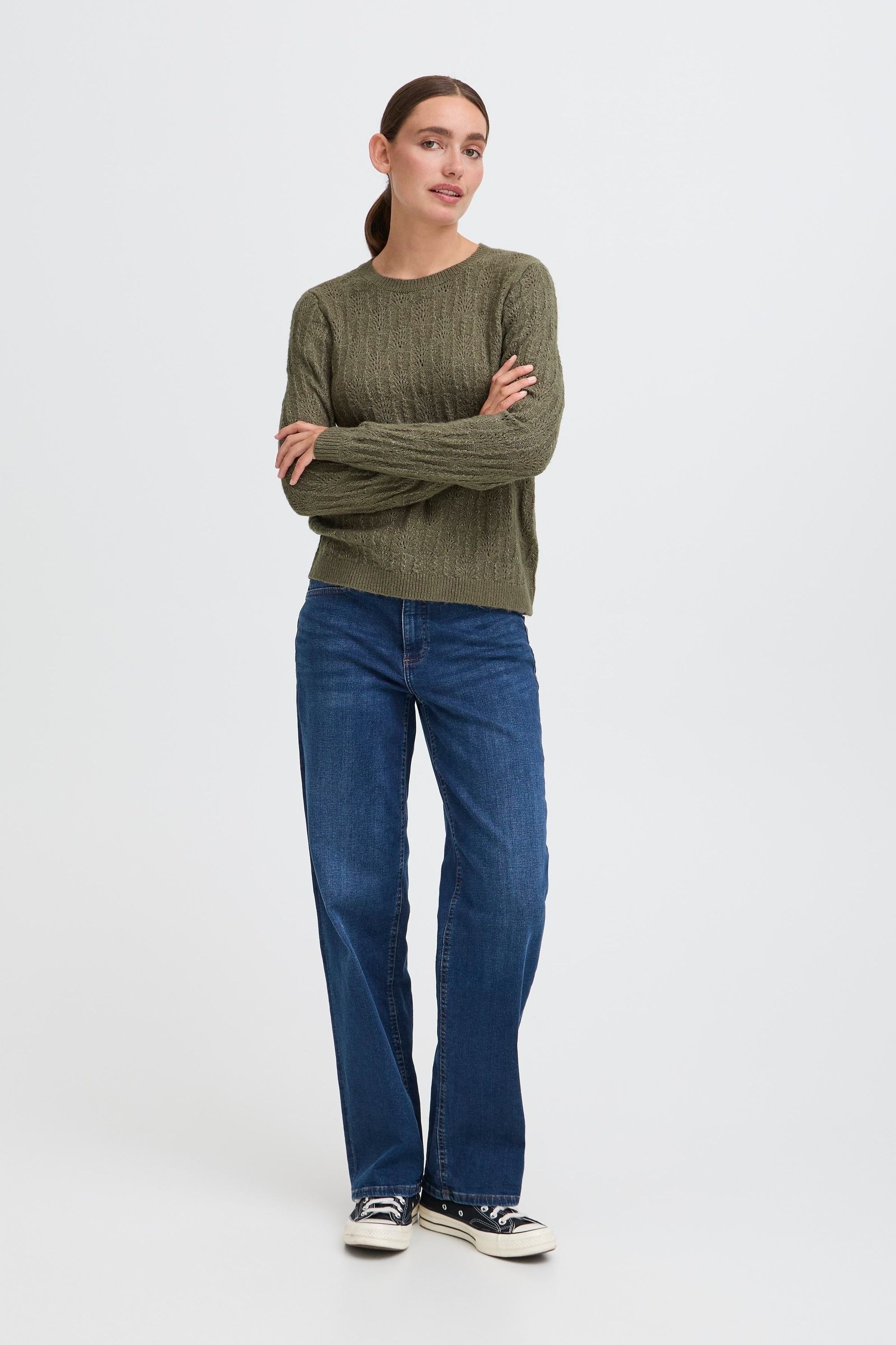 OXMO Strickfleece-Pullover »Strickpullover OXFSINVA«