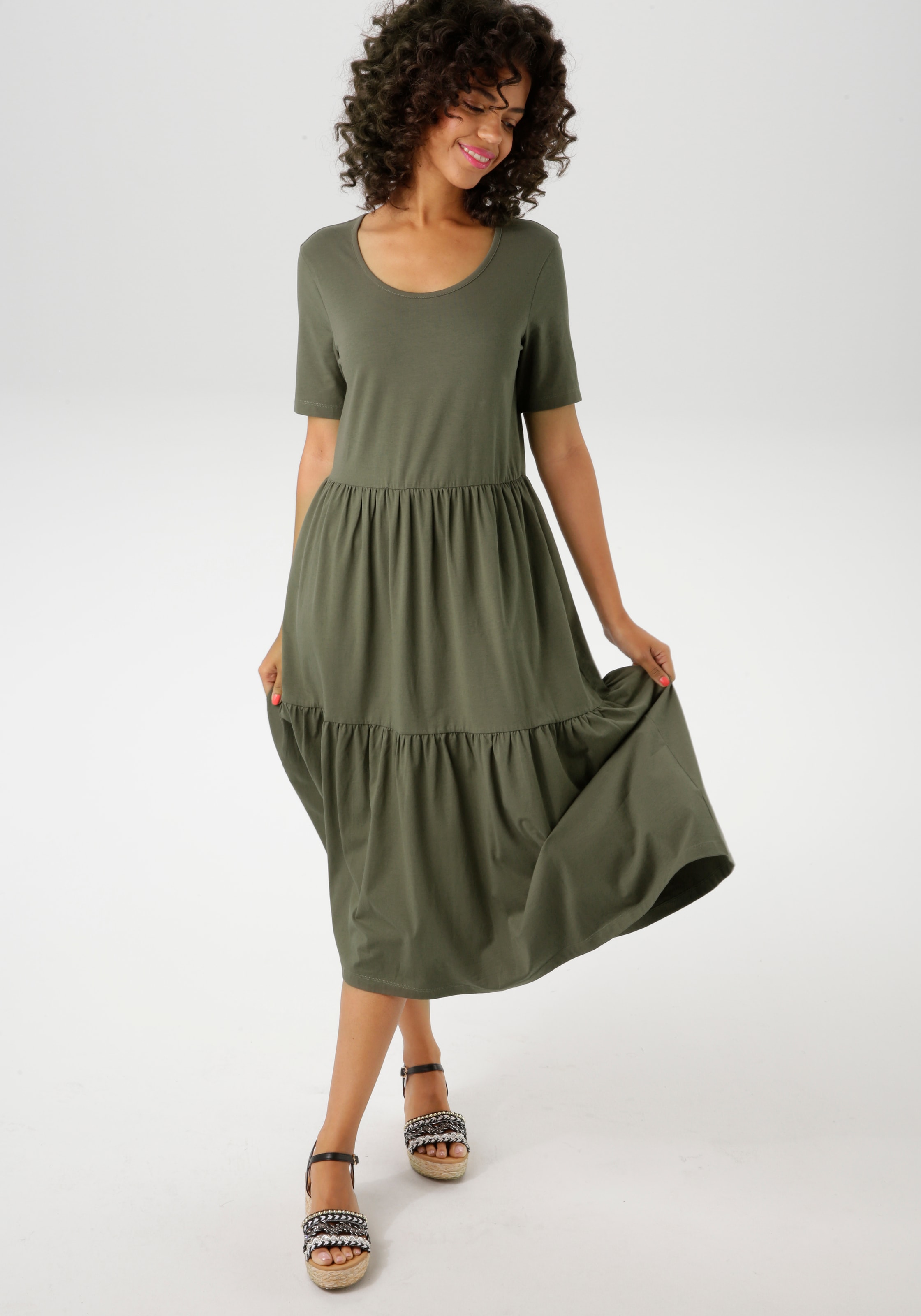 Aniston CASUAL Sommerkleid, in trendiger Farbpalette - NEUE KOLLEKTION