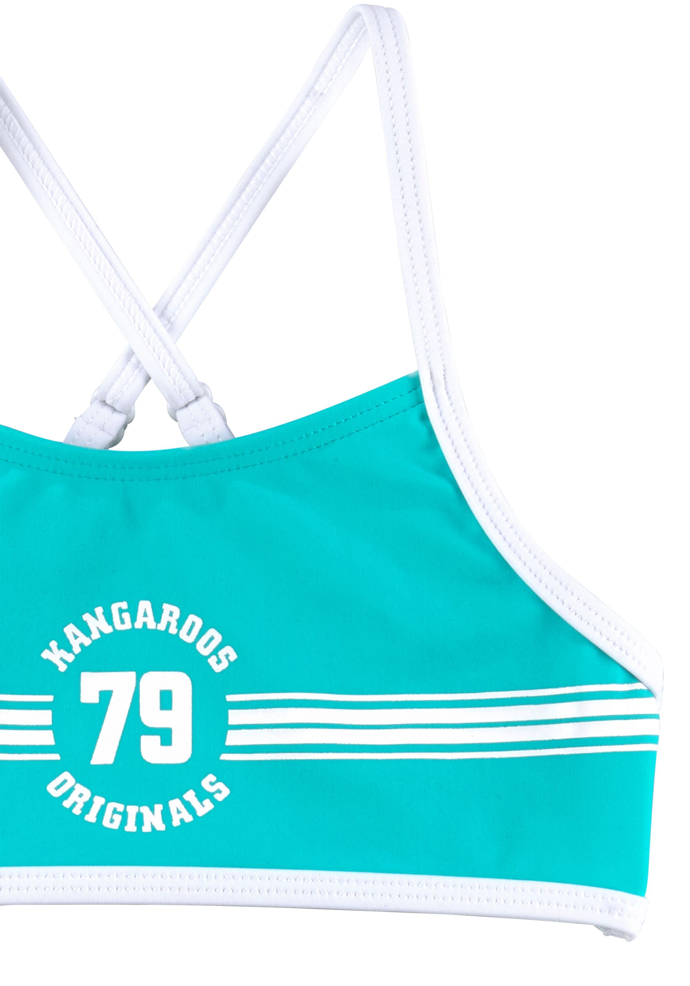 KangaROOS Bustier-Bikini »Sporty«, mit sportlichem Frontdruck bei OTTO