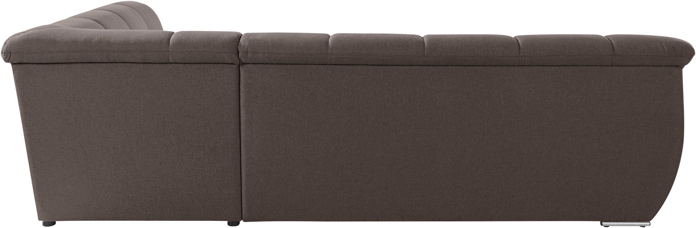 DOMO collection Ecksofa »Lagoa, moderne Sitzheftung, bequem und komfortabel, L-Form« wahlweise mit Bettfunktion, frei im Raum stellbar, große Farbvielfalt