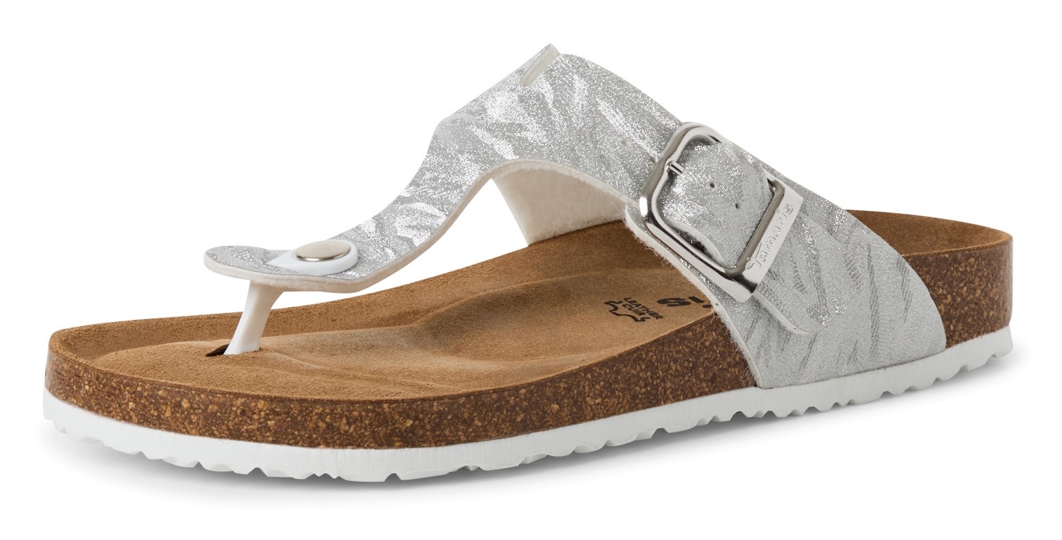 Tamaris Zehentrenner »CORRA«, Sommerschuh, Schlappen mit angenehmen Zehensteg