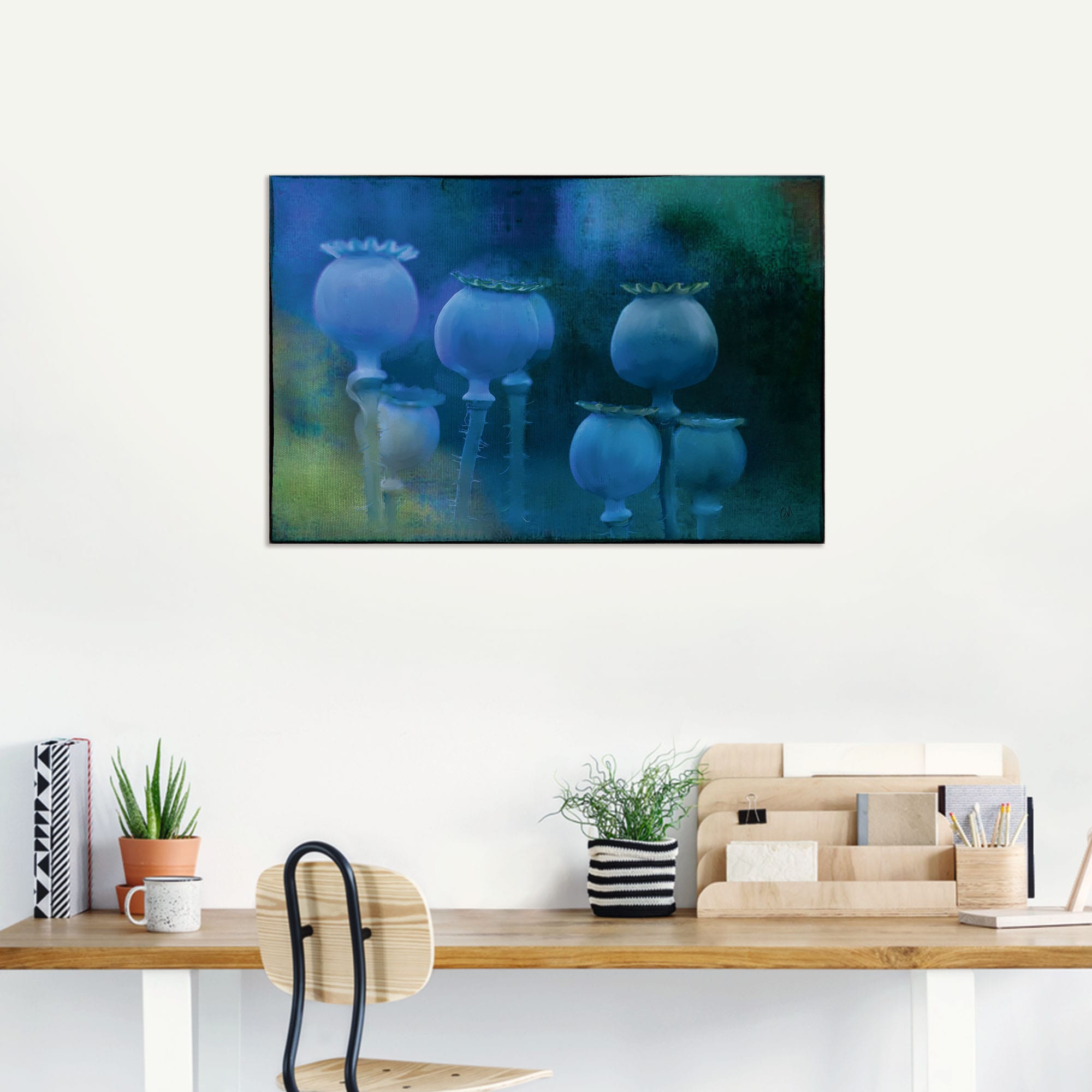 Artland Wandbild »Blaumohn«, Zen Bilder, (1 St.), als Alubild, Outdoorbild in verschied. Größen
