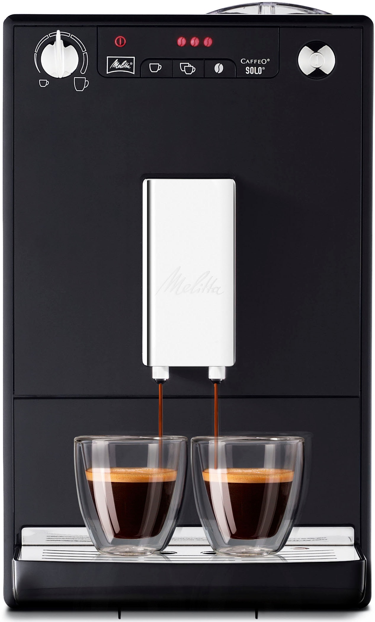 Melitta Kaffeevollautomat »Solo® E950-201, schwarz«, online jetzt & bei breit 20cm Espresso, Perfekt Café OTTO crème nur für