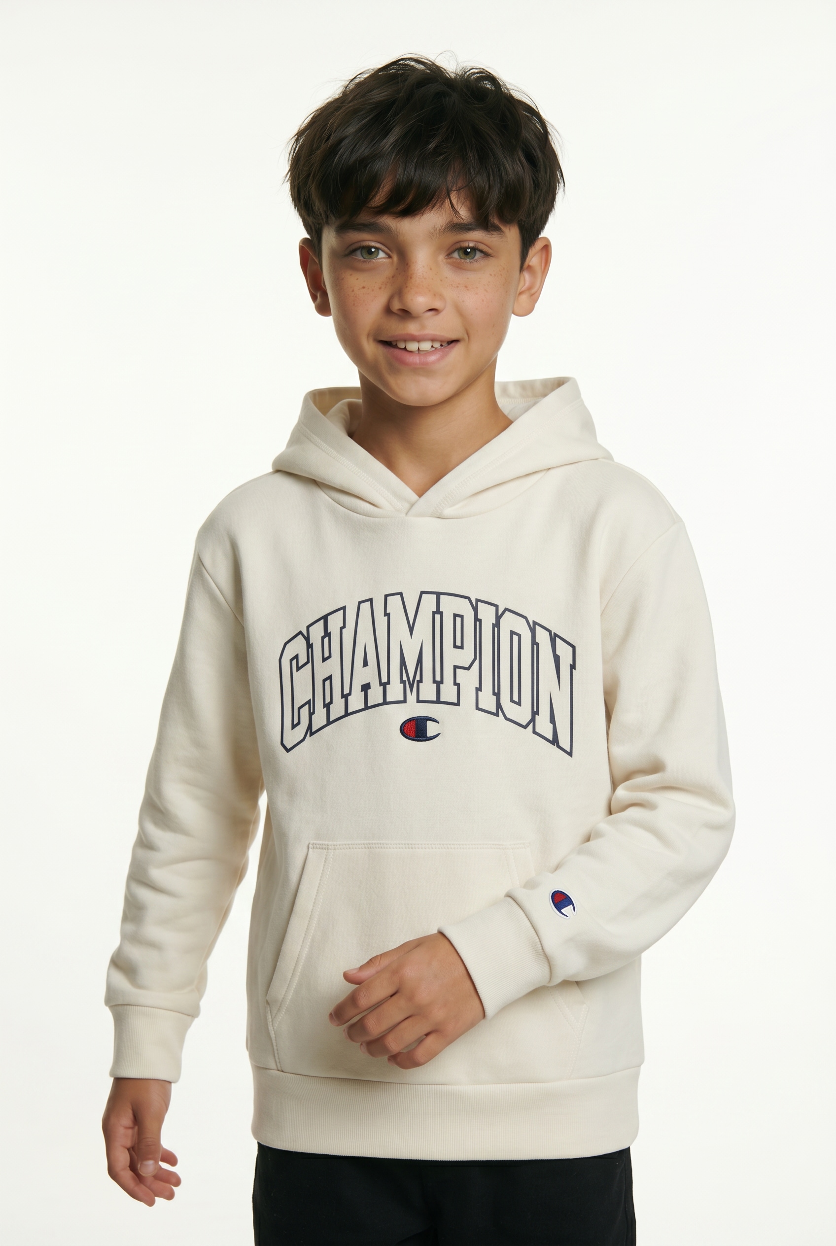 Champion Kapuzensweatshirt , aus Baumwolle und Polyester, in den Größen S bis XXL
