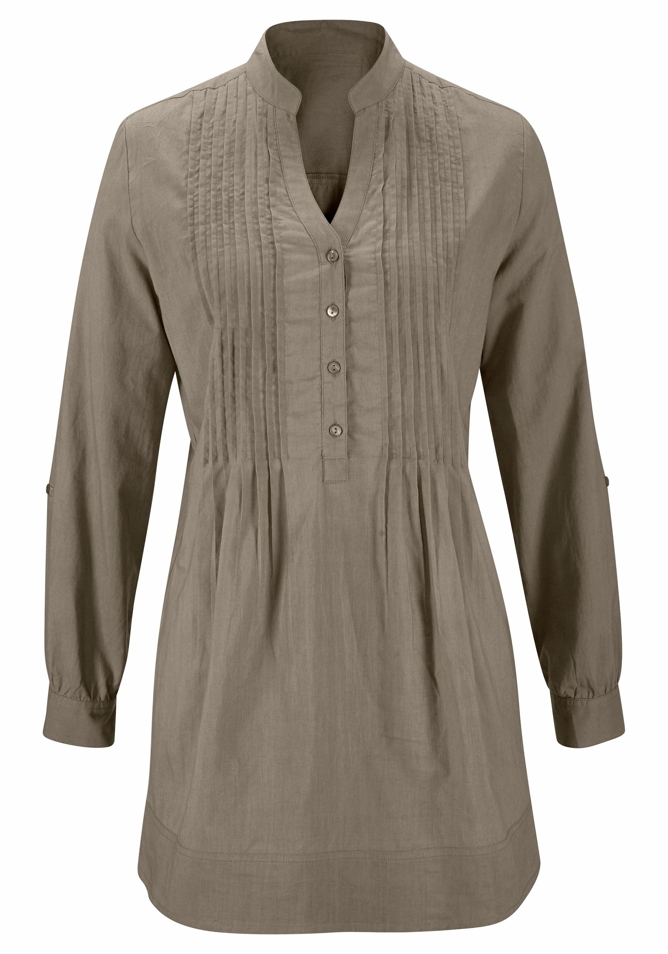 Aniston CASUAL Longbluse, mit dekorativer Biesenverarbeitung