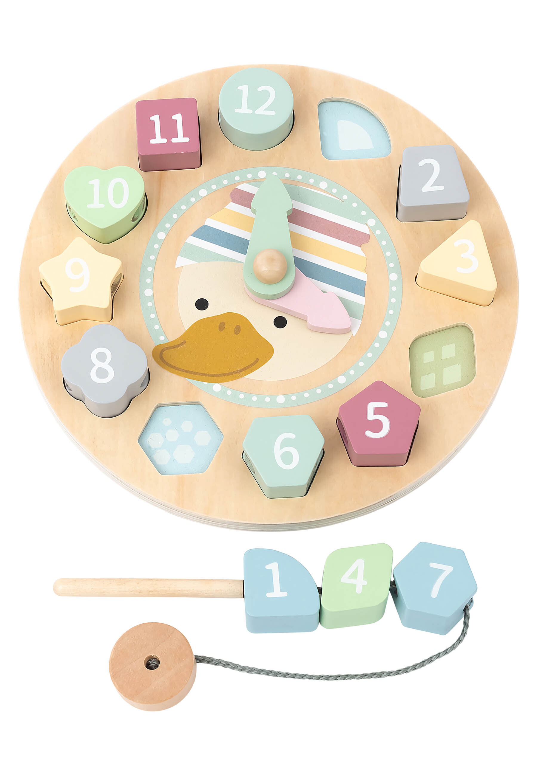 Sterntaler® Spielcenter »Lernuhr Holz ENTE Edda«
