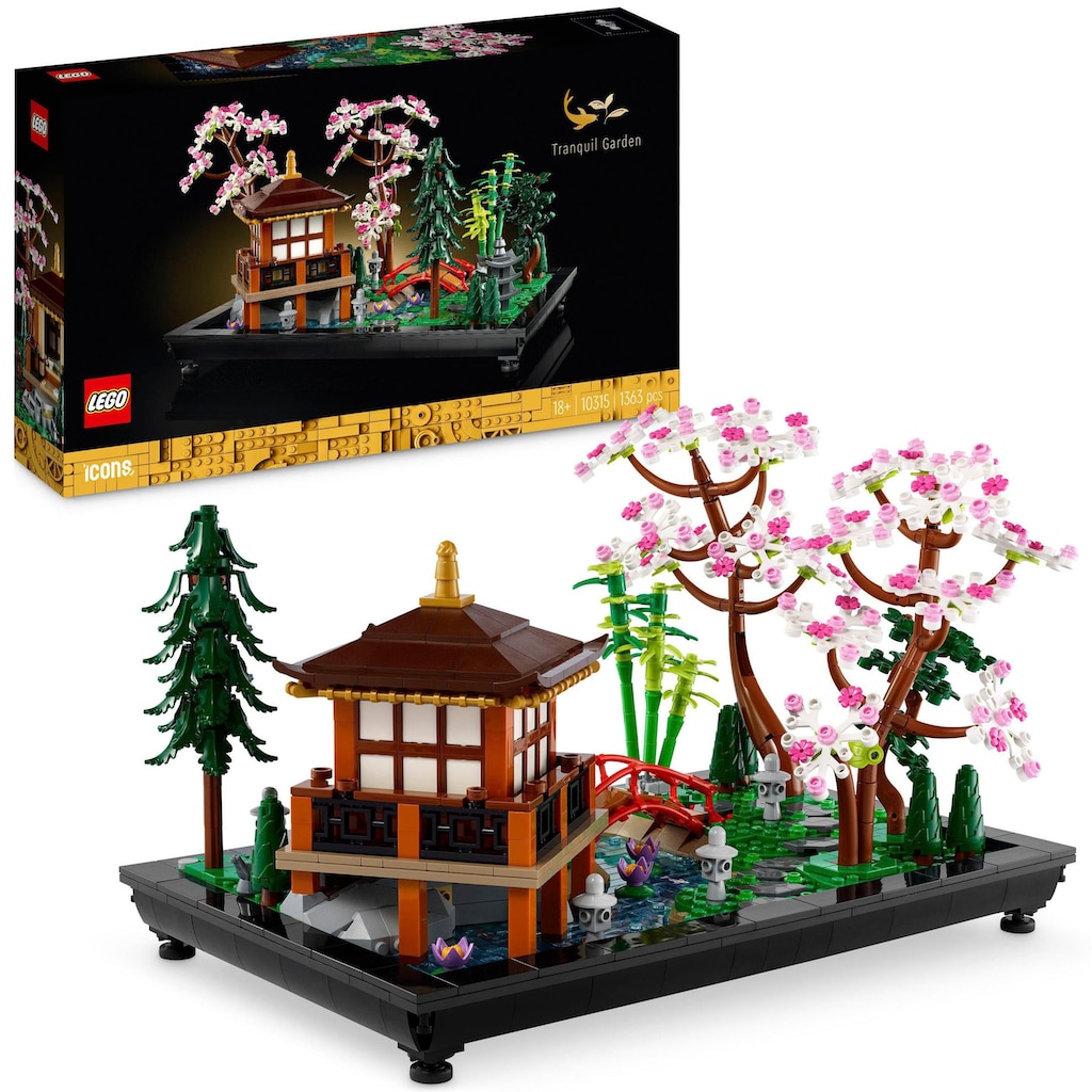 LEGO® Konstruktionsspielsteine »Garten der Stille (10315), LEGO® Icons«, (1363 St.)