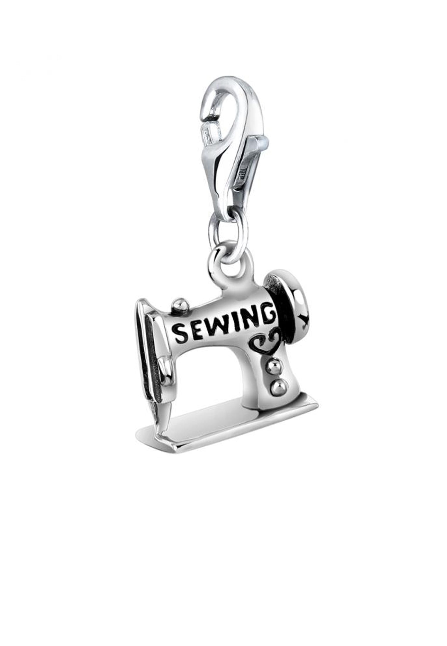 Nenalina Charm-Einhänger »Charm Nähmaschine Anhänger Hobby 925 Silber«