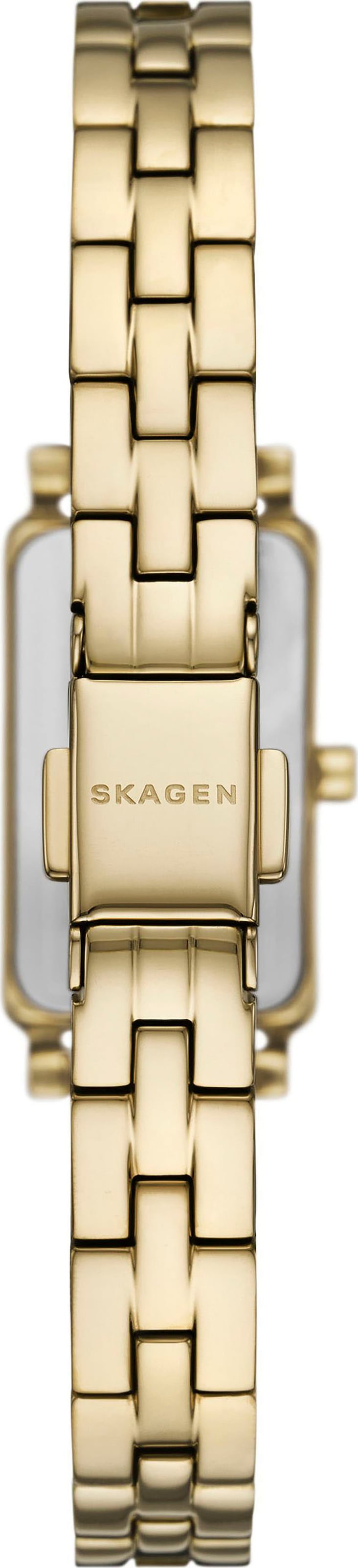Skagen Quarzuhr »HAGEN MICRO«, Armbanduhr, Damenuhr, Edelstahlarmband, analog