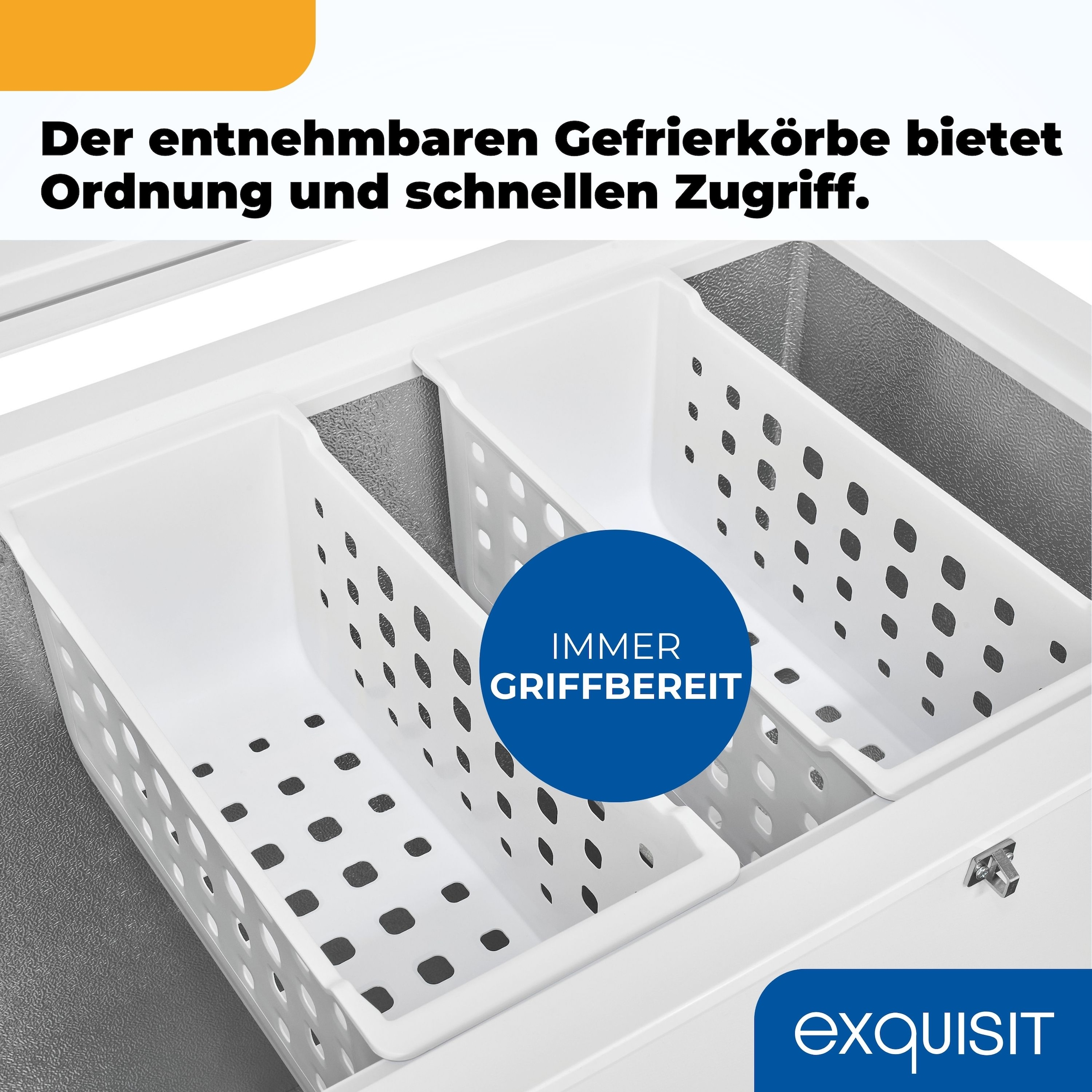 exquisit Gefriertruhe »GT250-HE-040D« 84,5 cm hoch 95,5 cm breit