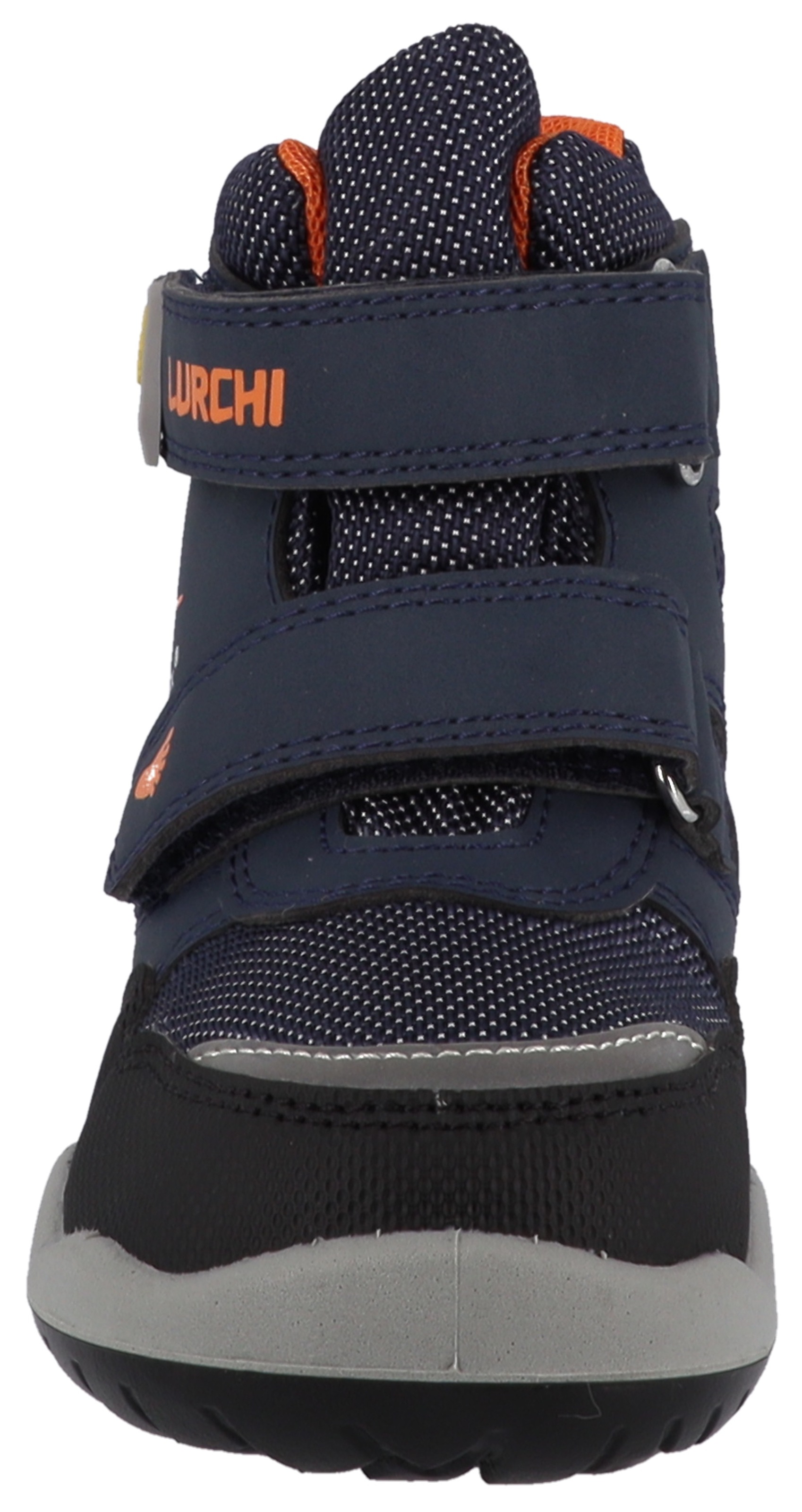 Lurchi Barfußschuh »Fritz Barefoot, Blinkschuh«  Klettboots mit tollem Bagger-Motiv, Größenschablone zum Download