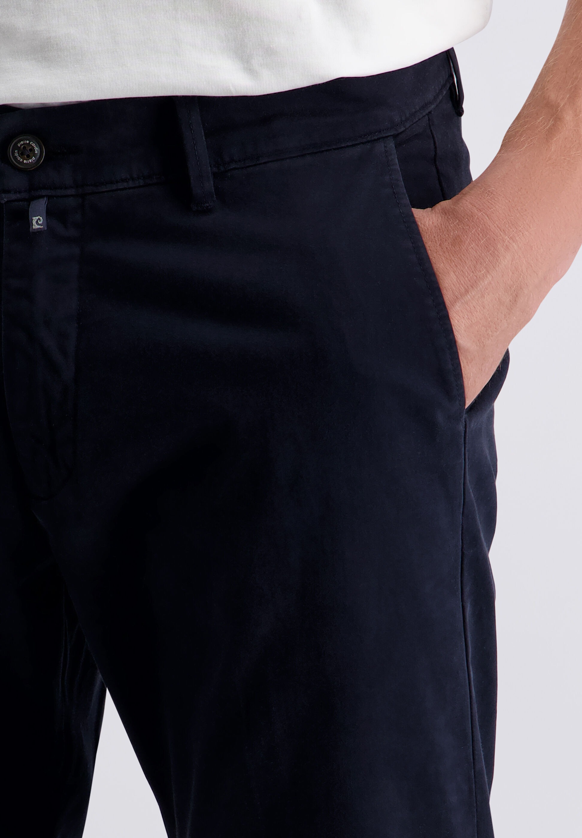 Pierre Cardin Chinohose »Calais«  mit Dornschlaufe für die Gürtelschnalle