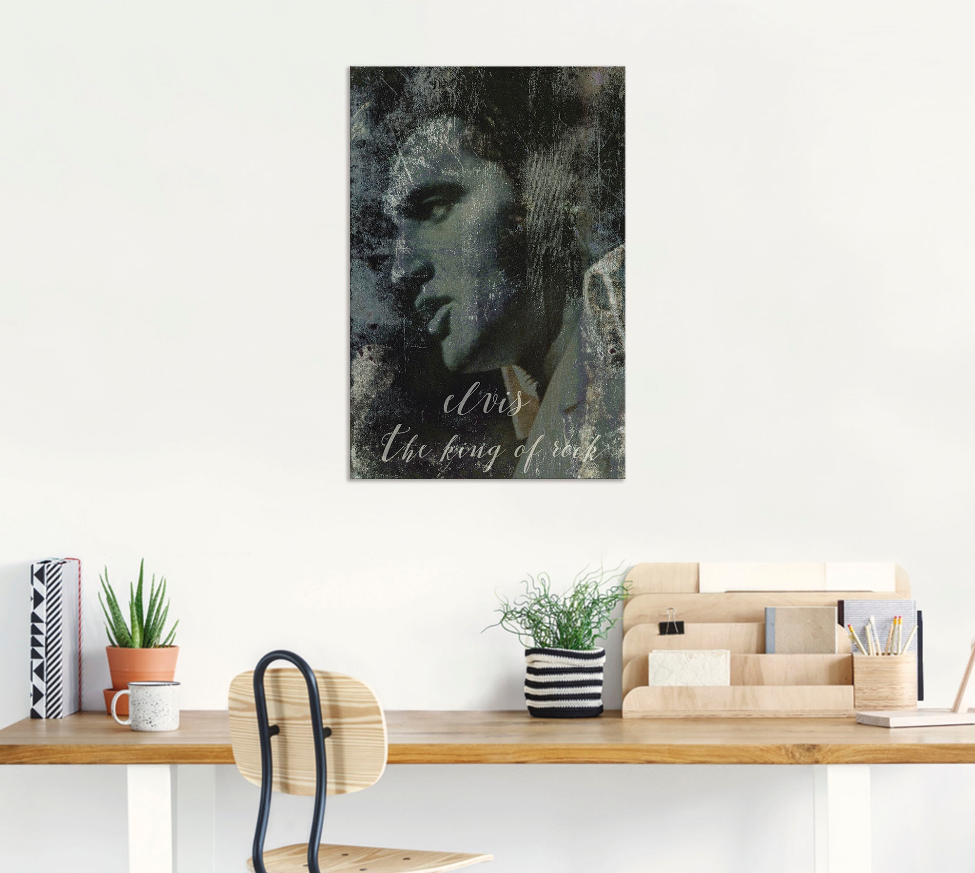 Artland Wandbild »Elvis the King« Musiker 1 Stk. tlg. als Alubild, Leinwandbild, Poster in verschied. Größen
